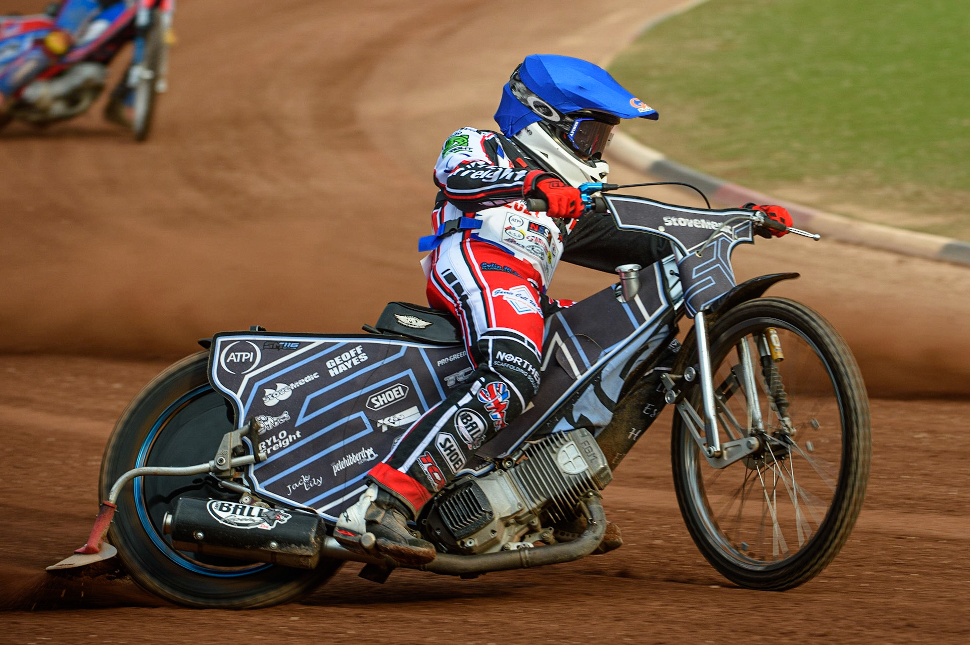 MANCHESTER, UK. MAY 28TH   Sam McGurk in action  during the British Junior Championship at the National Speedway Stadium, Manchester on Friday 28th May 2021. (Credit: Ian Charles | MI News)
