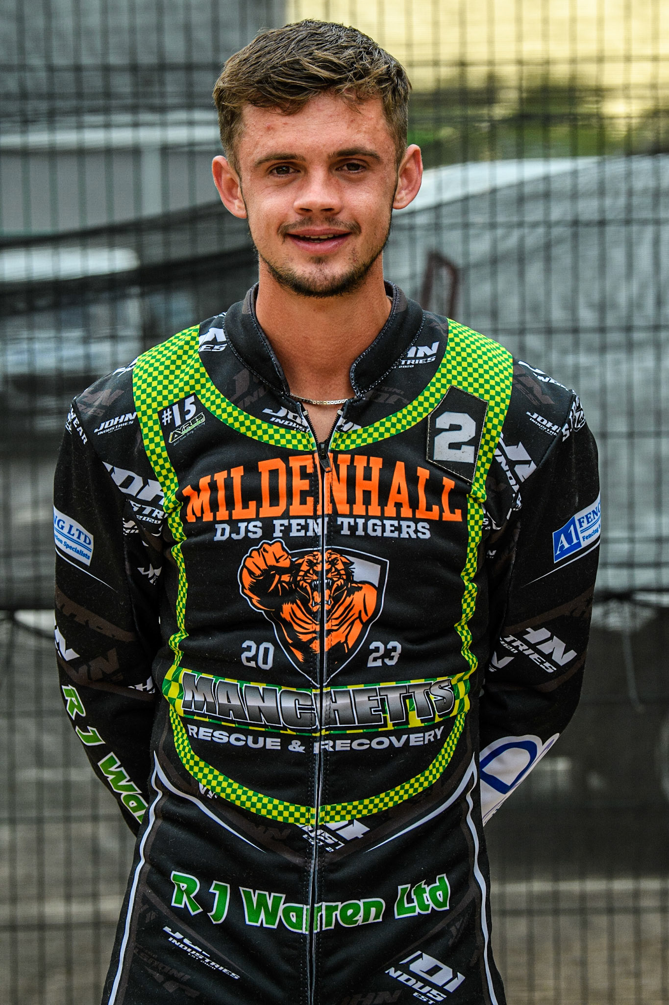 Josh Warren - Mildenhall Manchettes Fen Tigers during the National Development League match between Belle Vue Colts and Mildenhall Fens Tigers at the National Speedway Stadium, Manchester on Friday 26th May 2023. (Photo: Ian Charles | MI News)