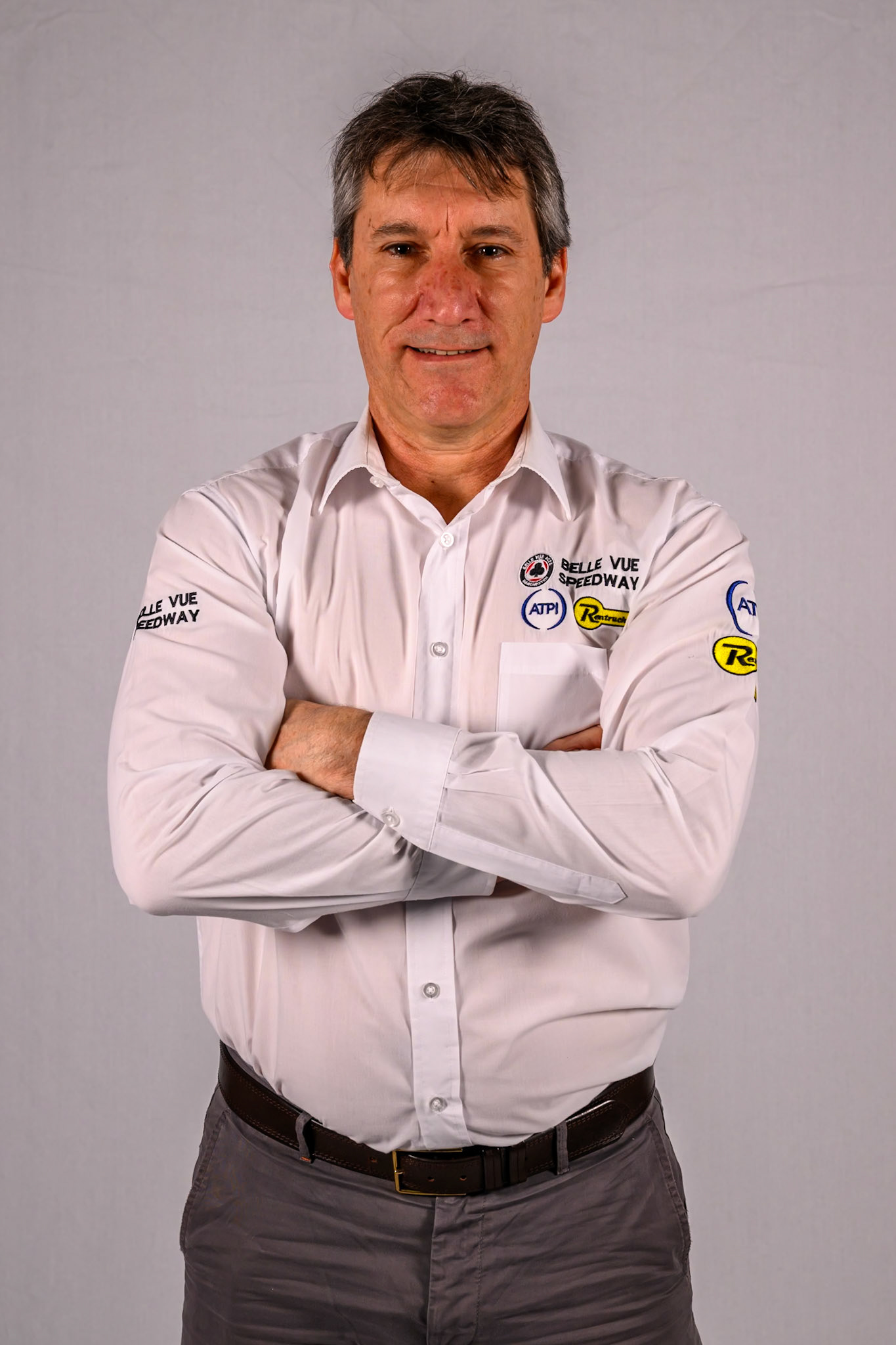 Mark Lemon, Team Manager of Belle Vue Aces during the Belle Vue Aces Media Day at the National Speedway Stadium, Manchester on Wednesday 11th March 2026. (Photo: Ian Charles | MI News)