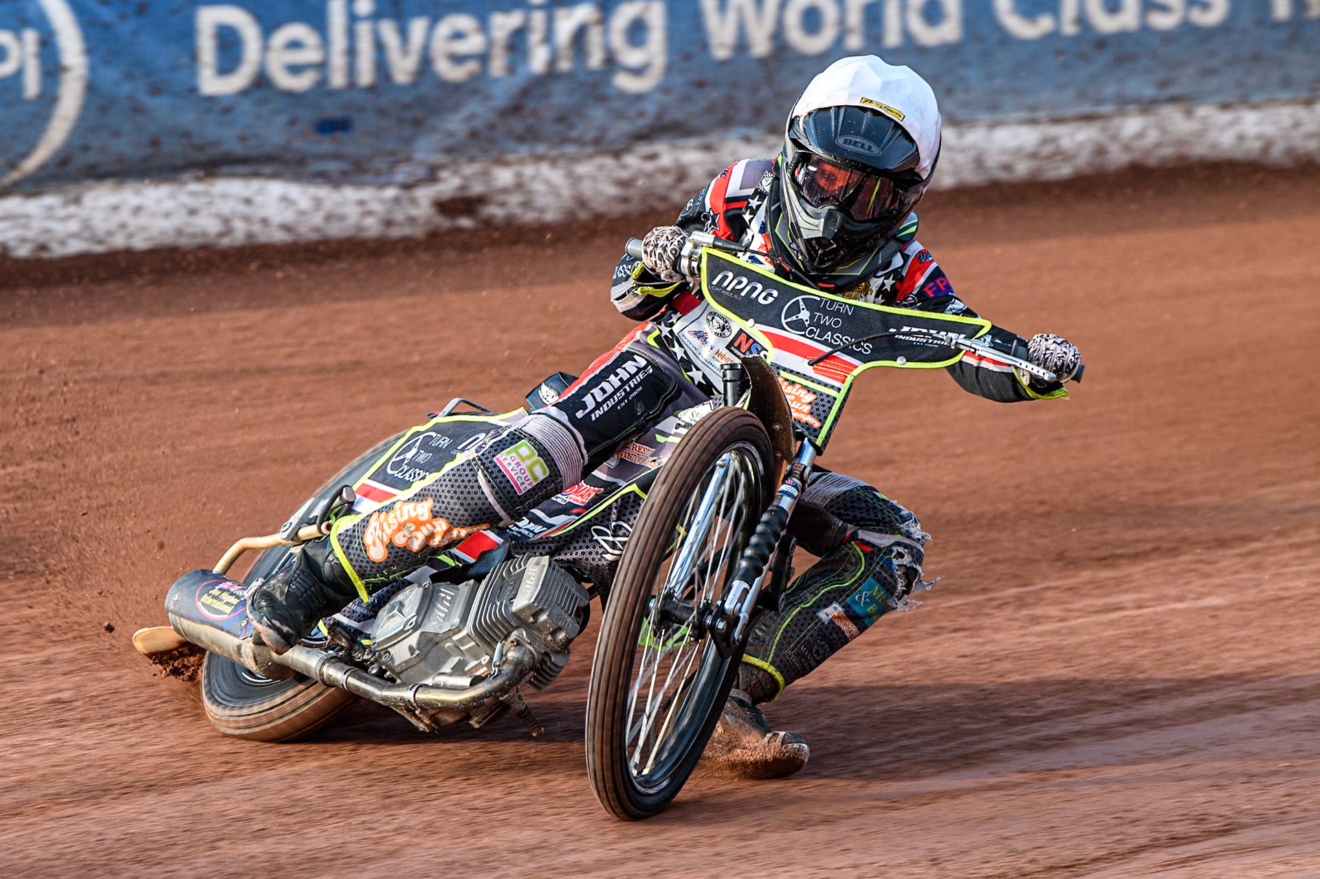 Seth Norman (250cc) in action during the British Youth 250cc Championships at the National Speedway Stadium, Manchester on Friday 30th August 2024. (Photo: Ian Charles | MI News)
