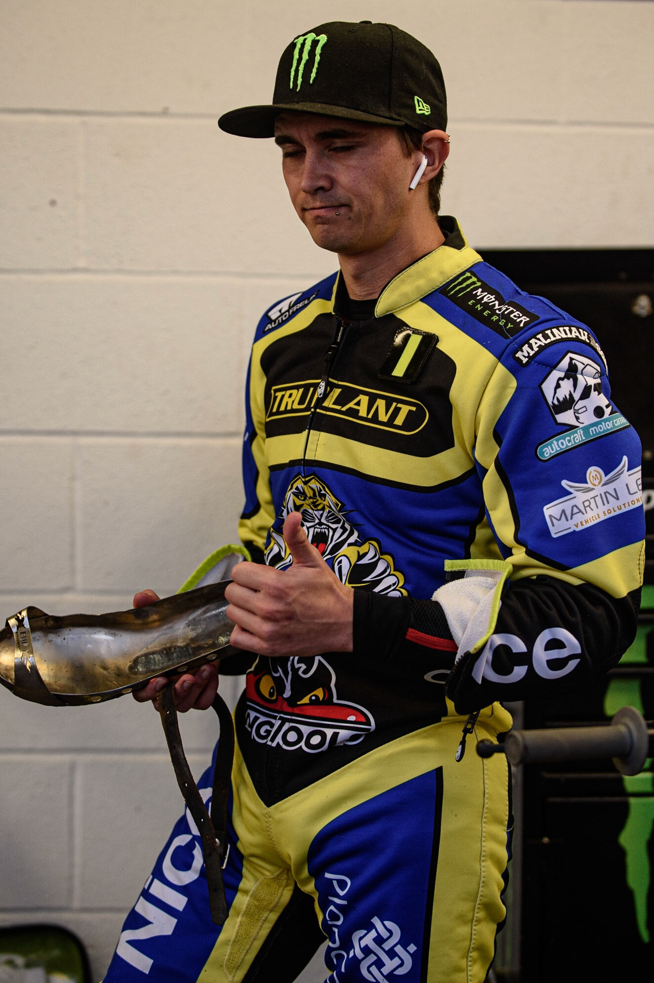 MANCHESTER, UK. SEPT 6TH  Jack Holder  - Sheffield TruPlant Tigers  during the SGB Premiership match between Belle Vue Aces and Sheffield Tigers at the National Speedway Stadium, Manchester on Monday 6th September 2021. (Credit: Ian Charles | MI News)