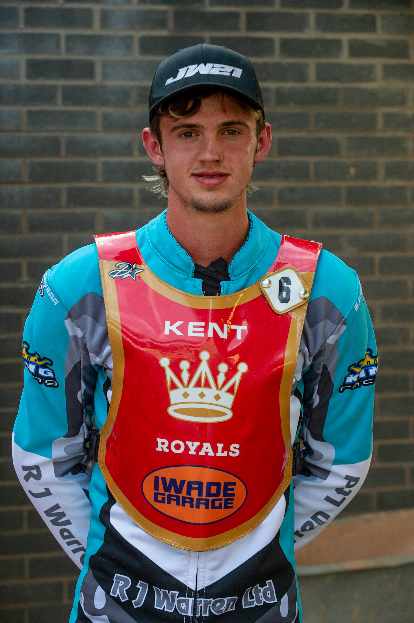 MANCHESTER, UK. JULY 2ND  Josh Warren  - Kent Iwade Garage Royals during the National Development League match between Belle Vue Colts and Kent Royals at the National Speedway Stadium, Manchester on Friday 2nd July 2021. (Credit: Ian Charles | MI News)
