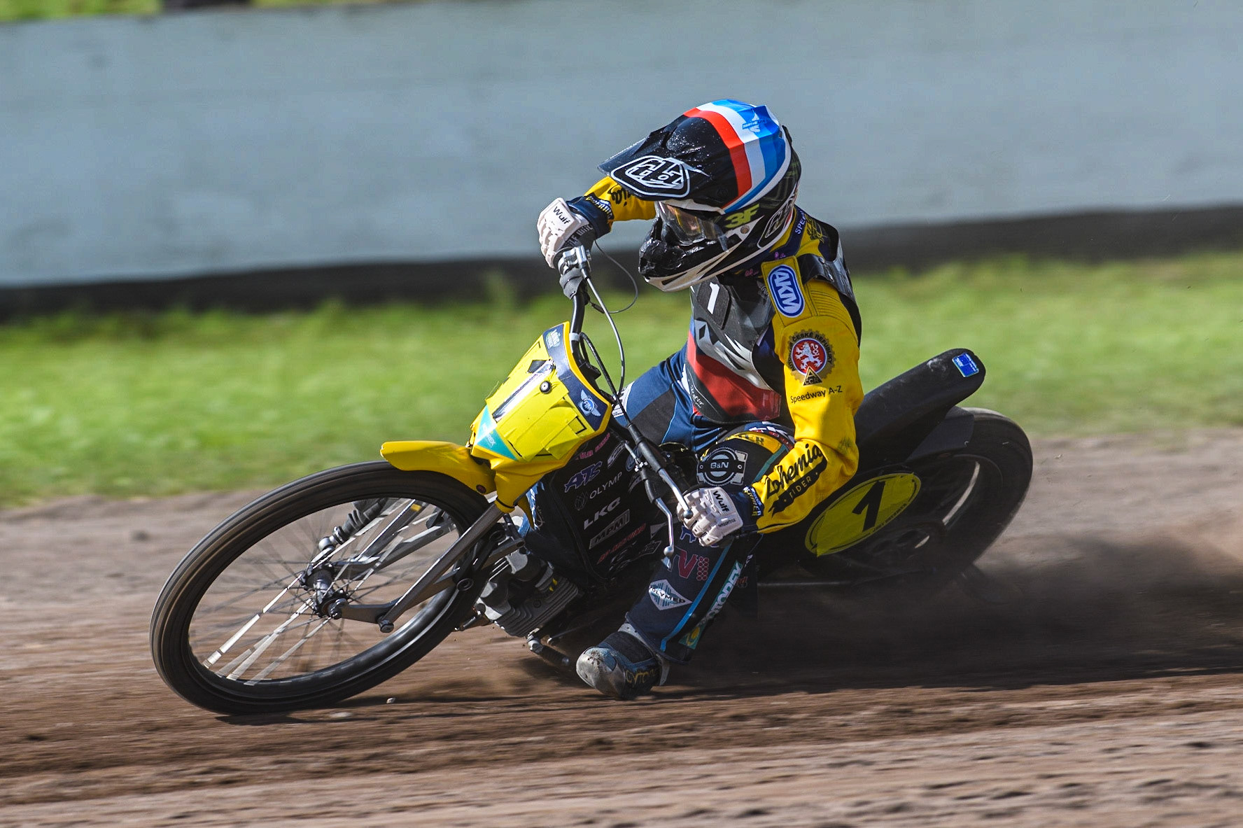 Josef Franc  practices  during the FIM Long Track Of Nations event at the Speed Centre Roden on Sunday 24th September 2023. (Photo: Ian Charles | MI News)