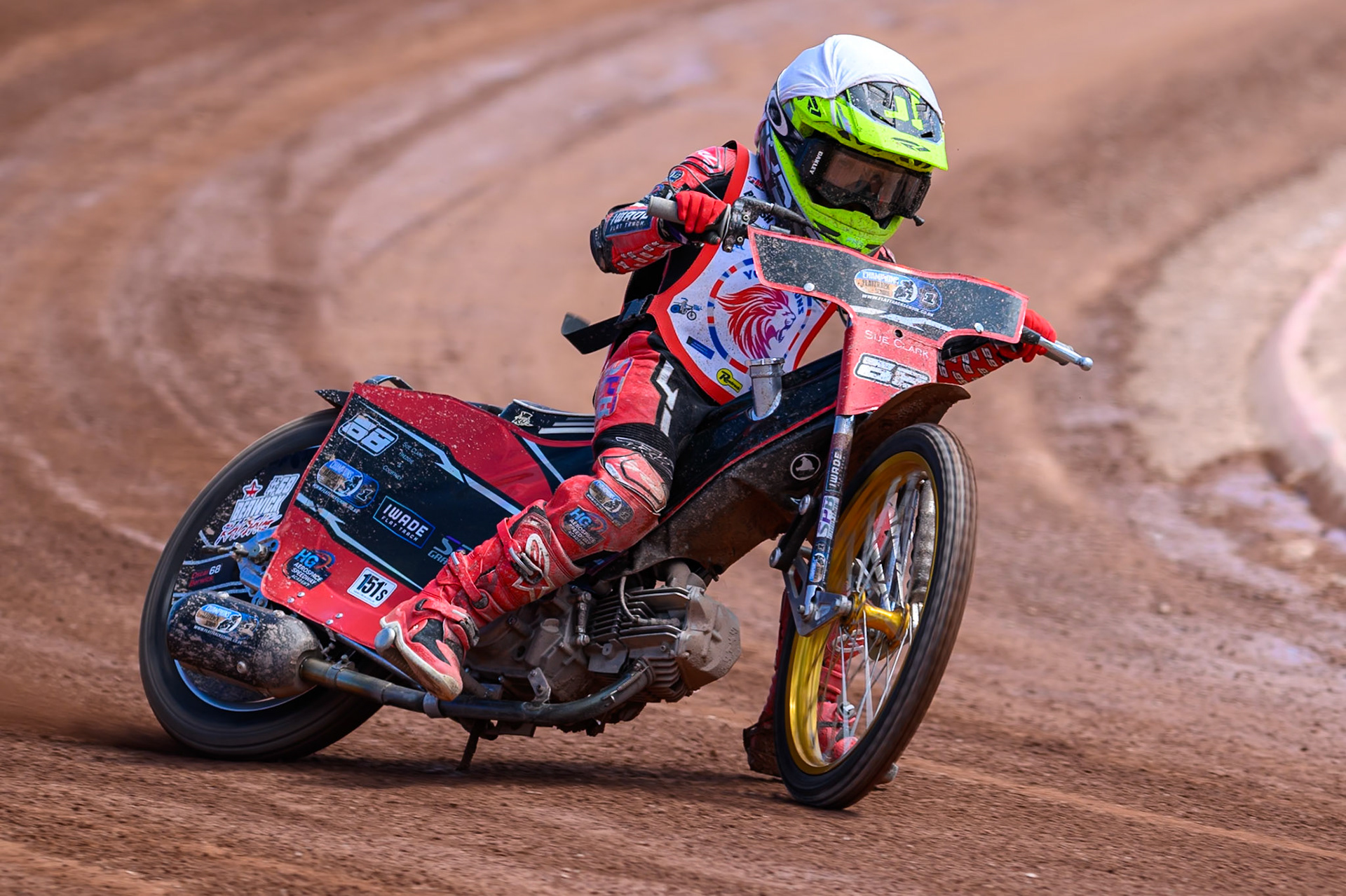 BRITISH YOUTH CHAMPIONSHIP 125cc Oscar Berwick (68) in action during the British Youth Championship (125cc) at the National Speedway Stadium, Manchester on Sunday 19th July 2026. (Photo: Ian Charles | MI News)