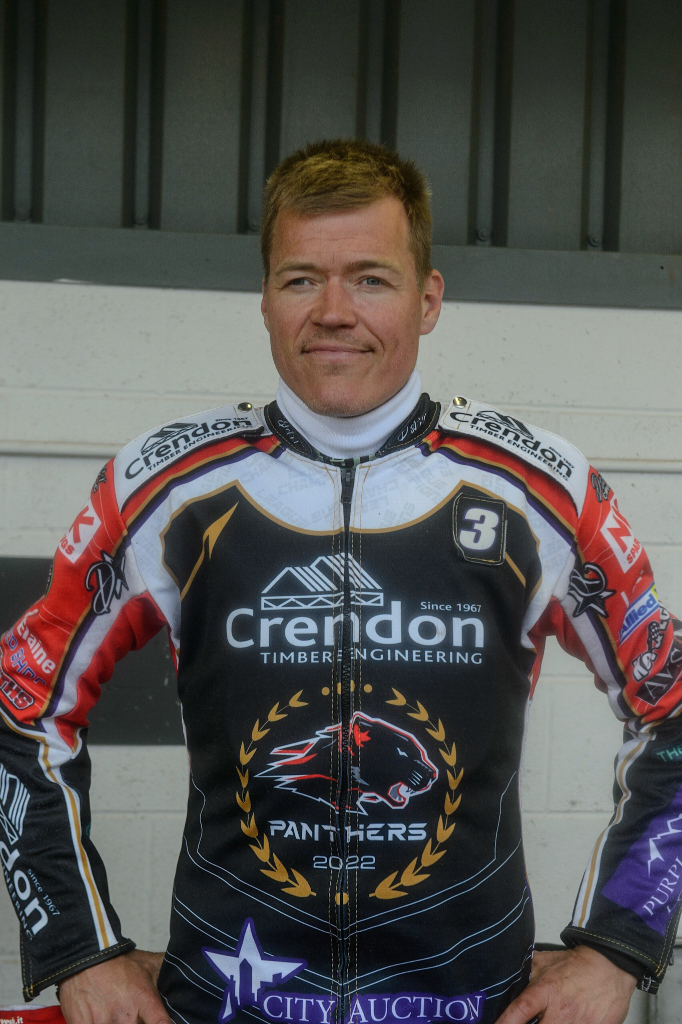 MANCHESTER, UK. MAY 2ND Ulrich Ostergaard  - Peterborough Crendon Panthers   during the SGB Premiership match between Belle Vue Aces and Peterborough at the National Speedway Stadium, Manchester on Monday 2nd May 2022. (Credit: Ian Charles | MI News)