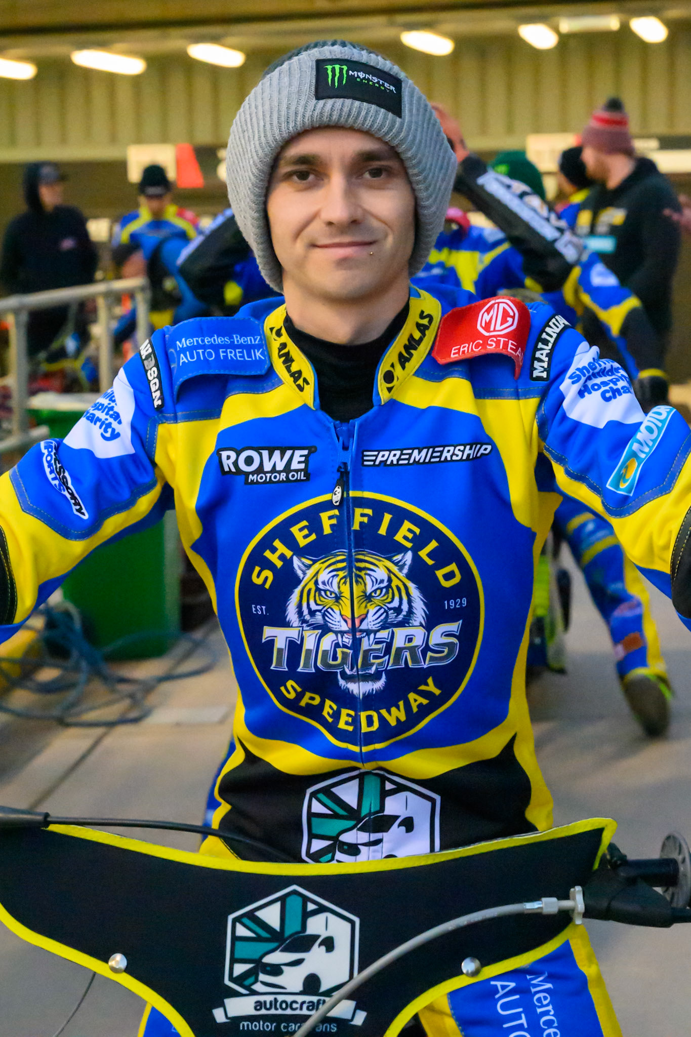 Jack Holder of Sheffield Tigers  during the Knockout Cup, Northern Section match between Belle Vue Aces and Sheffield Tigers at the National Speedway Stadium, Manchester on Monday 30th March 2026. (Photo: Ian Charles | MI News)