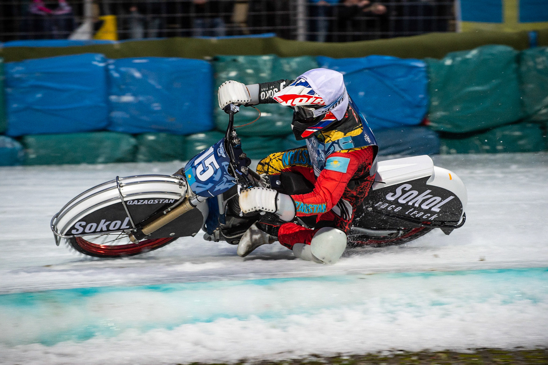 BERLIN GERMANY  - February 29  Denis Slepuchin of Kazakhstan in action   during theIce Speedway of Nations (Day 1) at the Horst-Dohm-Eisstadion, Berlin,  on Saturday 29 February 2020. (Credit: Ian Charles | MI News)