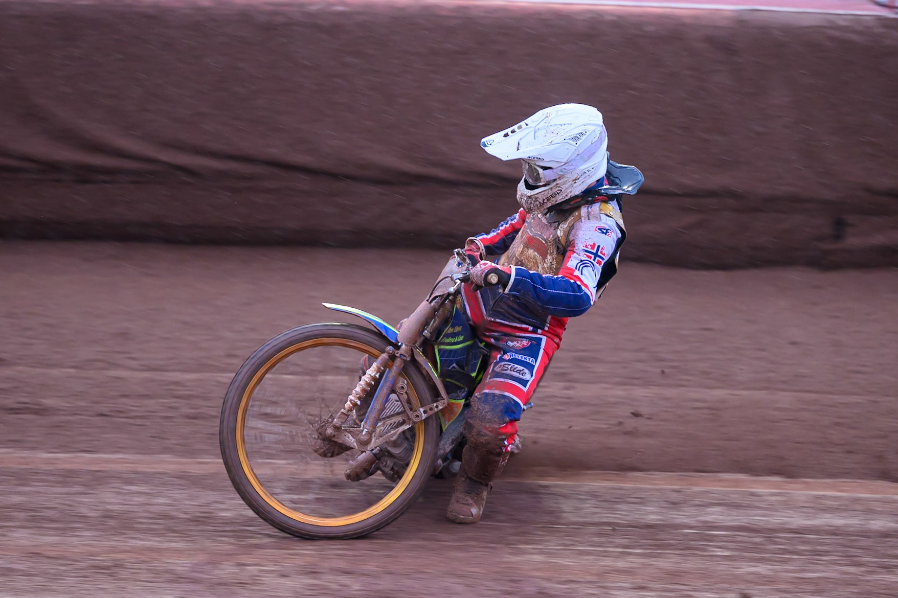 Lasse Fredriksen of Norway in action during the Speedway GP Qualifying Round 3 at Allied Ashfield Stadium, Glasgow on Saturday 30th May 2026. (Photo: Ian Charles | MI News)