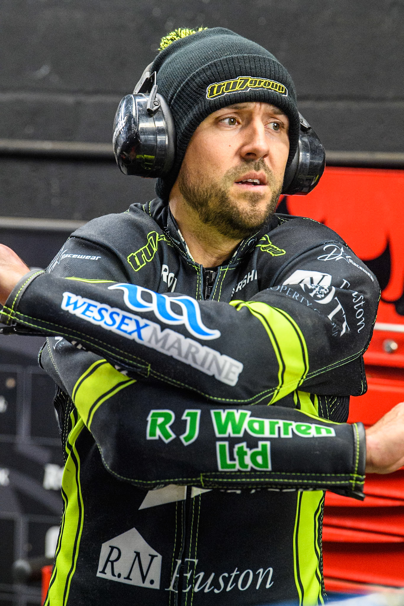 Danny King of Ipswich Witches during the Premiership Cup Quarter Final 1st Leg match between Belle Vue Aces and Ipswich Witches at the National Speedway Stadium, Manchester on Monday 24th March 2025. (Photo: Ian Charles | MI News)