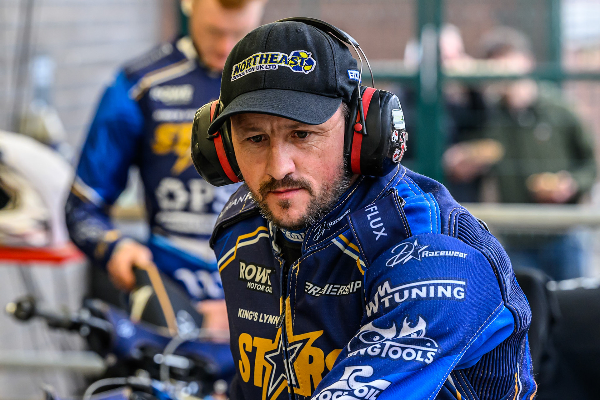 Kings Lynn Stars' Chris Harris during the Rowe Motor Oil Premiership match between Belle Vue Aces and King's Lynn Stars at the National Speedway Stadium, Manchester on Monday 23rd June 2025. (Photo: Ian Charles | MI News)