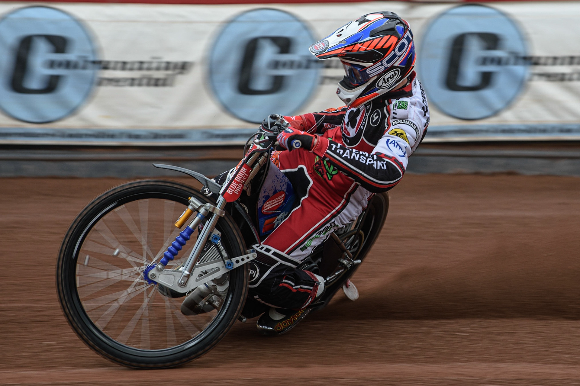 Photo: Ian CharlesSteve Worrall in actionBelle Vue Press &amp; Practice Day, National Speedway Stadium, Manchester Thursday  13  May  2021