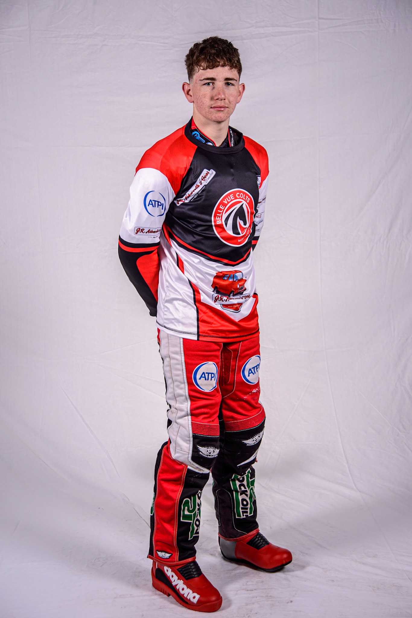 Will Cairns - Belle Vue Colts during the Belle Vue Aces Media Day at the National Speedway Stadium, Manchester on Wednesday 12th March 2025. (Photo: Ian Charles | MI News)