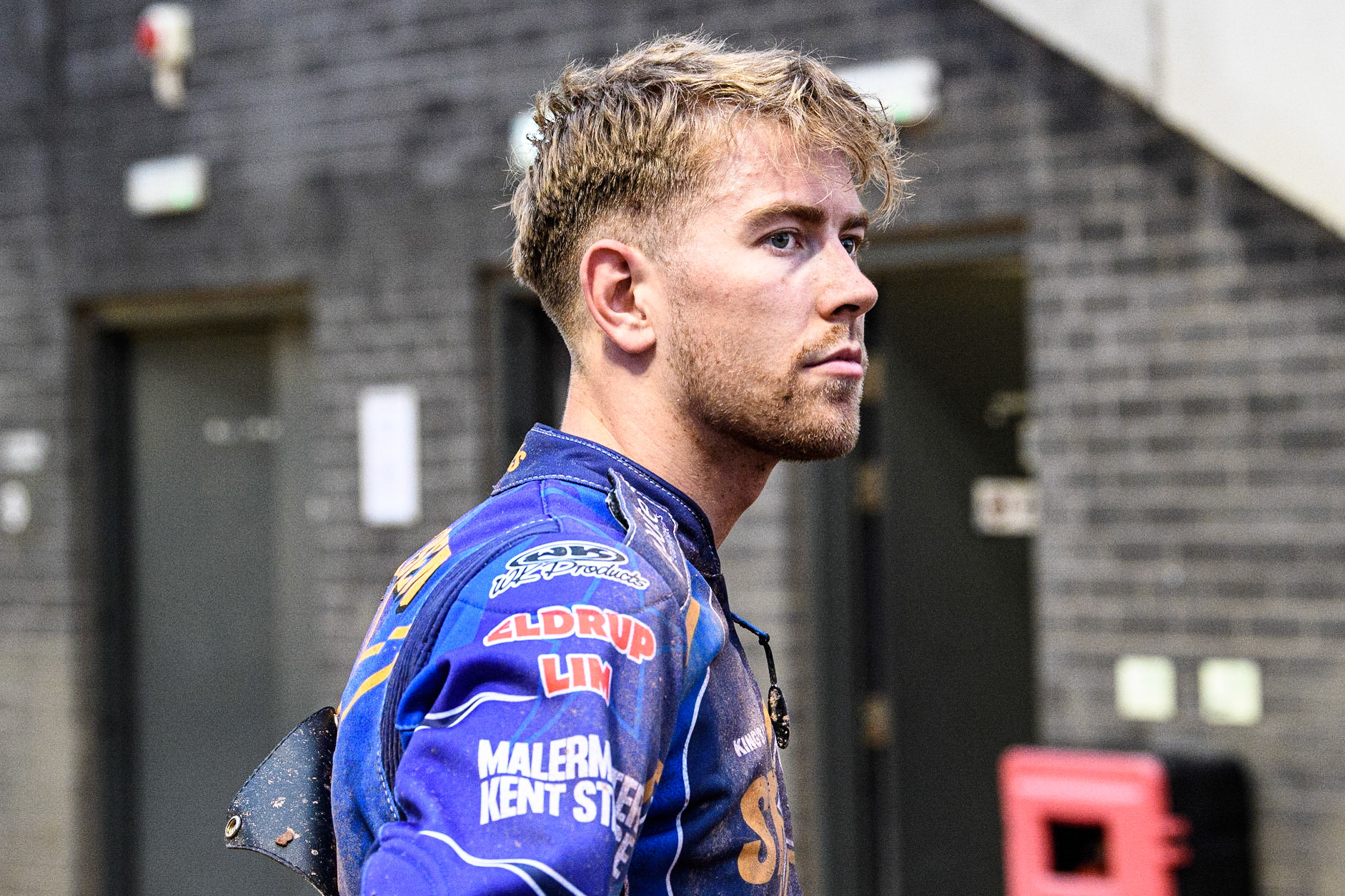 Frederik Jakobsen watches the racing during the Sports Insure Premiership match between Belle Vue Aces and King's Lynn Stars at the National Speedway Stadium, Manchester on Monday 12th June 2023. (Photo: Ian Charles | MI News)