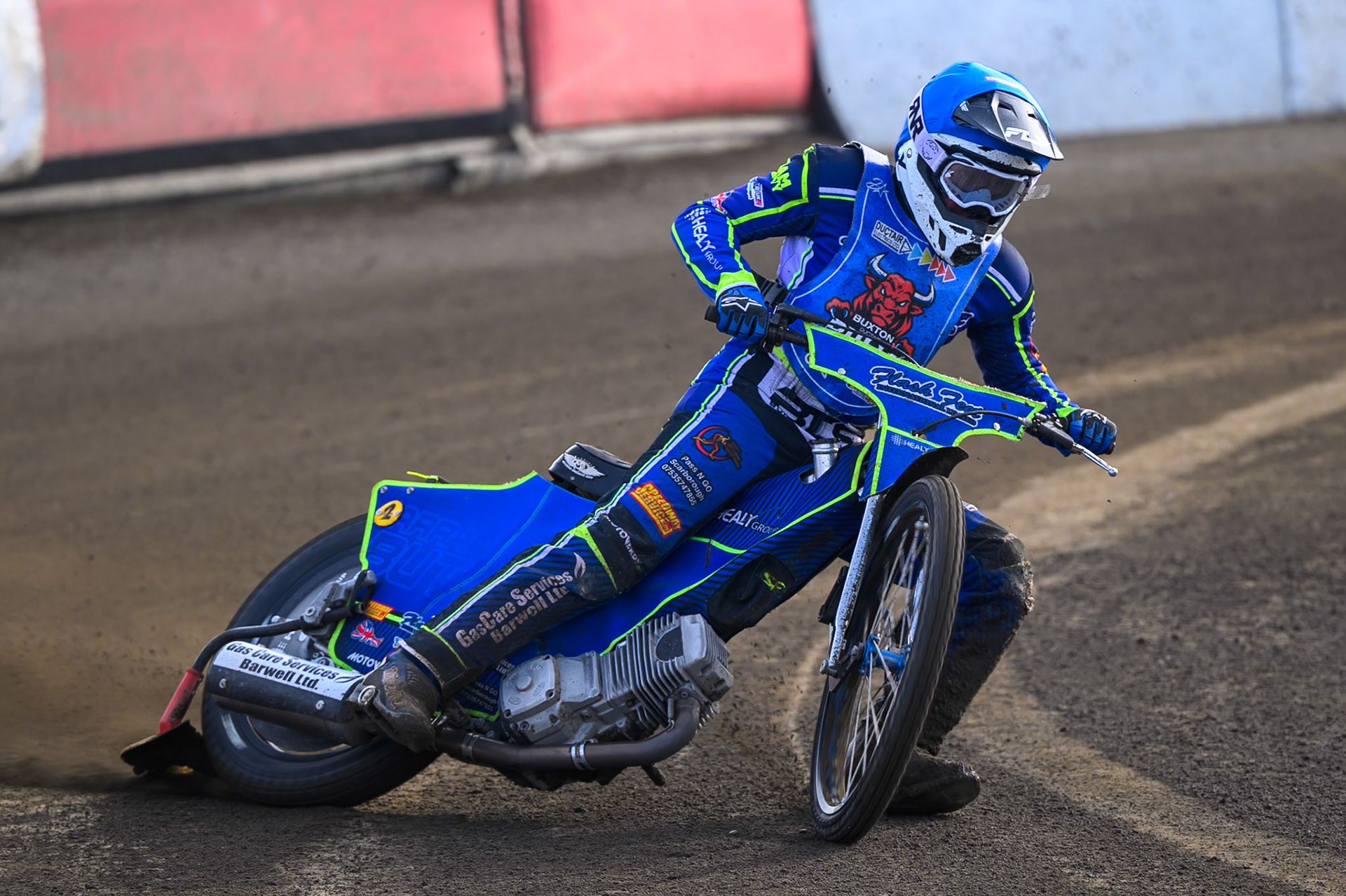 Arran Butcher of Buxton Bulls   in action during the WSRA National Development League match between Buxton Bulls and Leicester Lion Cubs at Hi-Edge Speedway, Buxton on Sunday 4th October 2026. (Photo: Ian Charles | MI News)