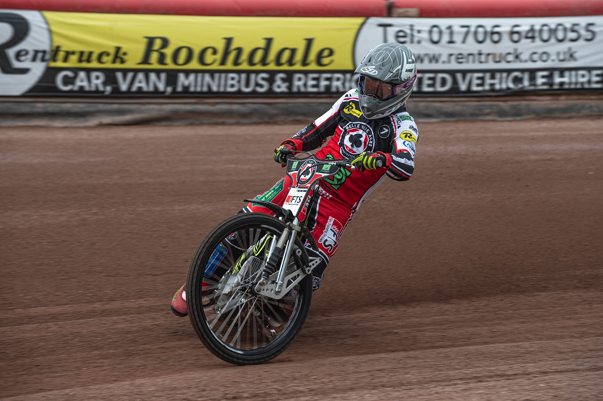 MANCHESTER, ENGLAND  - March 12  Jye Etheridge of Belle Vue Aces in action   during The Belle Vue Speedway Media Day, at The National Speedway Stadium, Manchester, on Thursday 12 March 2020. (Credit: Ian Charles | MI News)