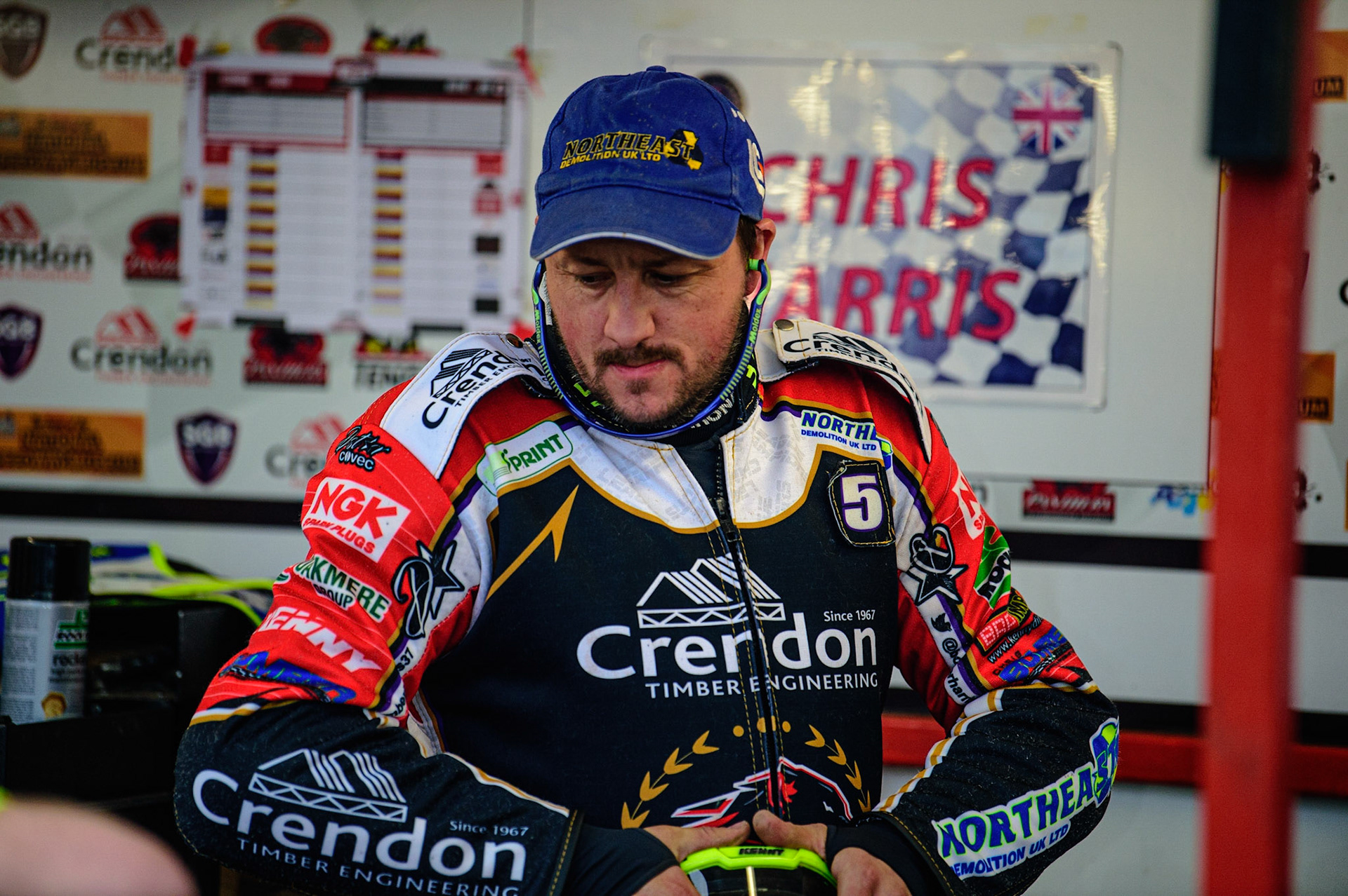 PETERBOROUGH, UK. MAY 9TH  Chris Harris  during the SGB Premiership match between Peterborough Panthers and Belle Vue Aces at East of England Showground, Peterborough on Monday 9th May 2022. (Credit: Ian Charles | MI News)