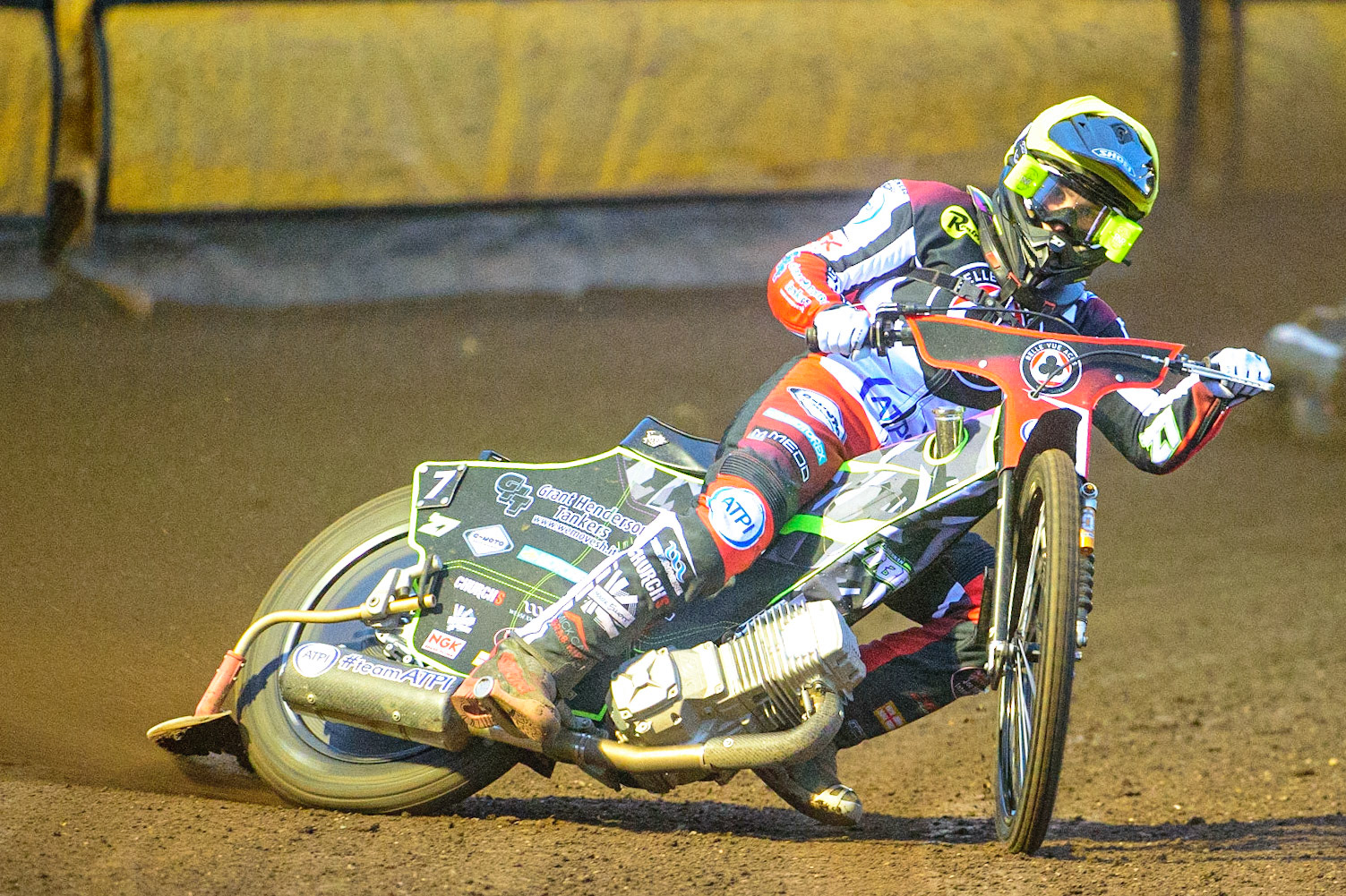PETERBOROUGH, UK. MAY 9TH  Tom Brennan  in action  for Belle Vue ATPI Aces  during the SGB Premiership match between Peterborough Panthers and Belle Vue Aces at East of England Showground, Peterborough on Monday 9th May 2022. (Credit: Ian Charles | MI News)