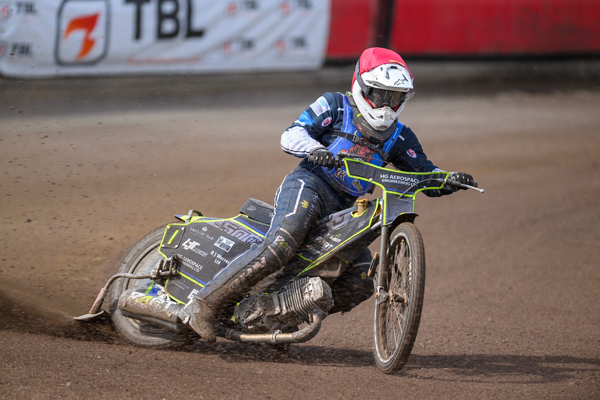 Nathan Ablitt, Guest Rider for Buxton Bulls in action during the WSRA National Development League match between Buxton Bulls and King's Lynn Young Stars at Hi-Edge Speedway, Buxton on Sunday 9th August 2026. (Photo: Ian Charles | MI News)