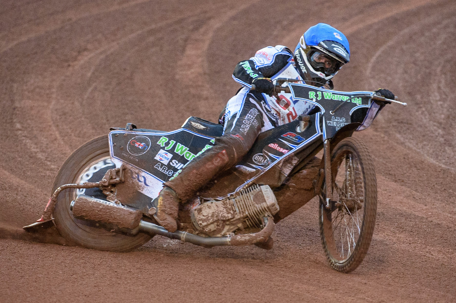 MANCHESTER, UK. AUGUST 16TH   Danny King in action  during the Sports Insure British Speedway Finals at the National Speedway Stadium, Manchester on Monday 16th August 2021. (Credit: Ian Charles | MI News)