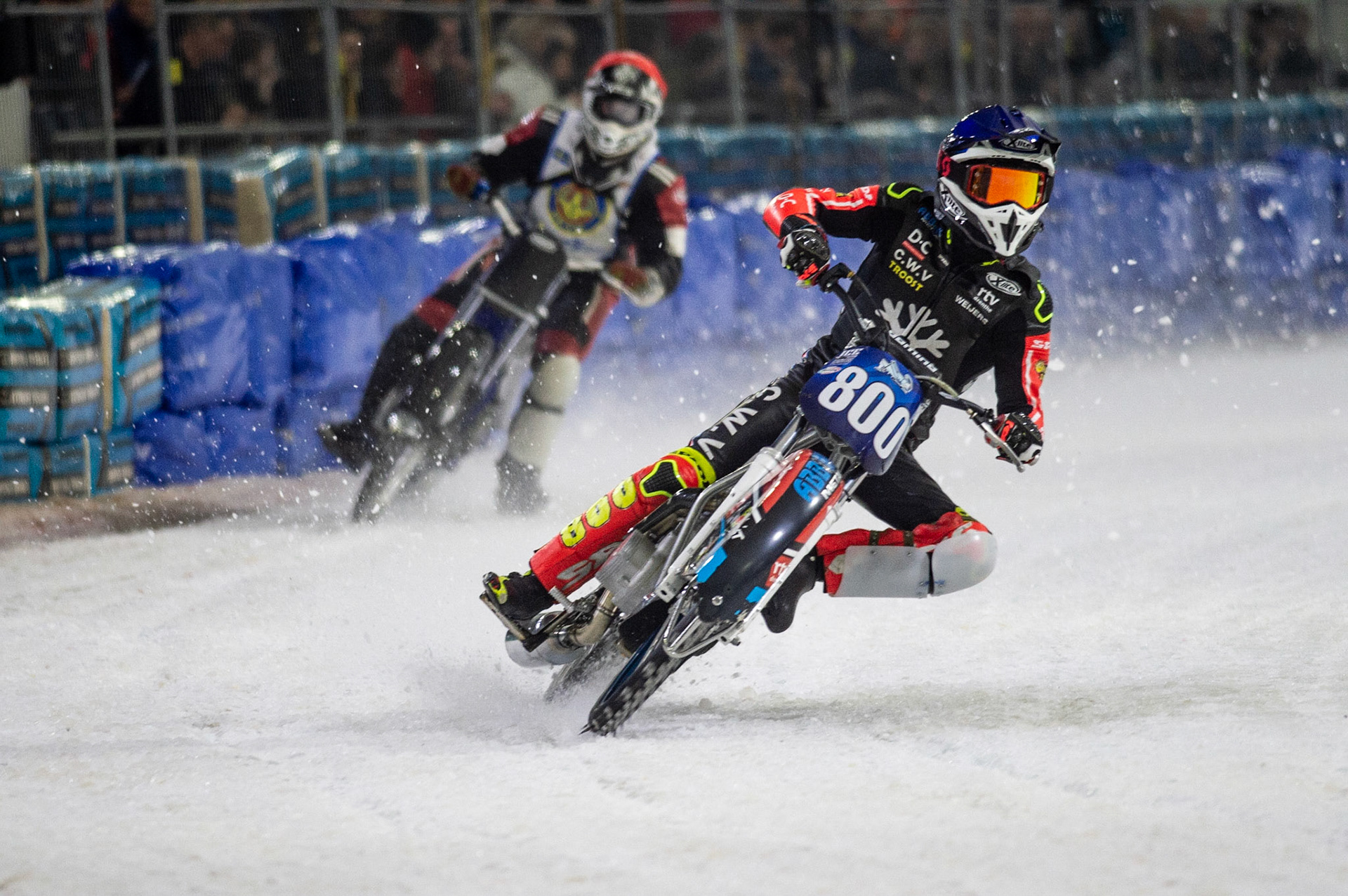 Photo: Ian Charles

Jasper Iwema (Blue) leads Albin Lindblom (Red)

Roelof Thijs Bokaal, Ice Rink Thialf, Heerenveen, Netherlands Friday  29  March  2019