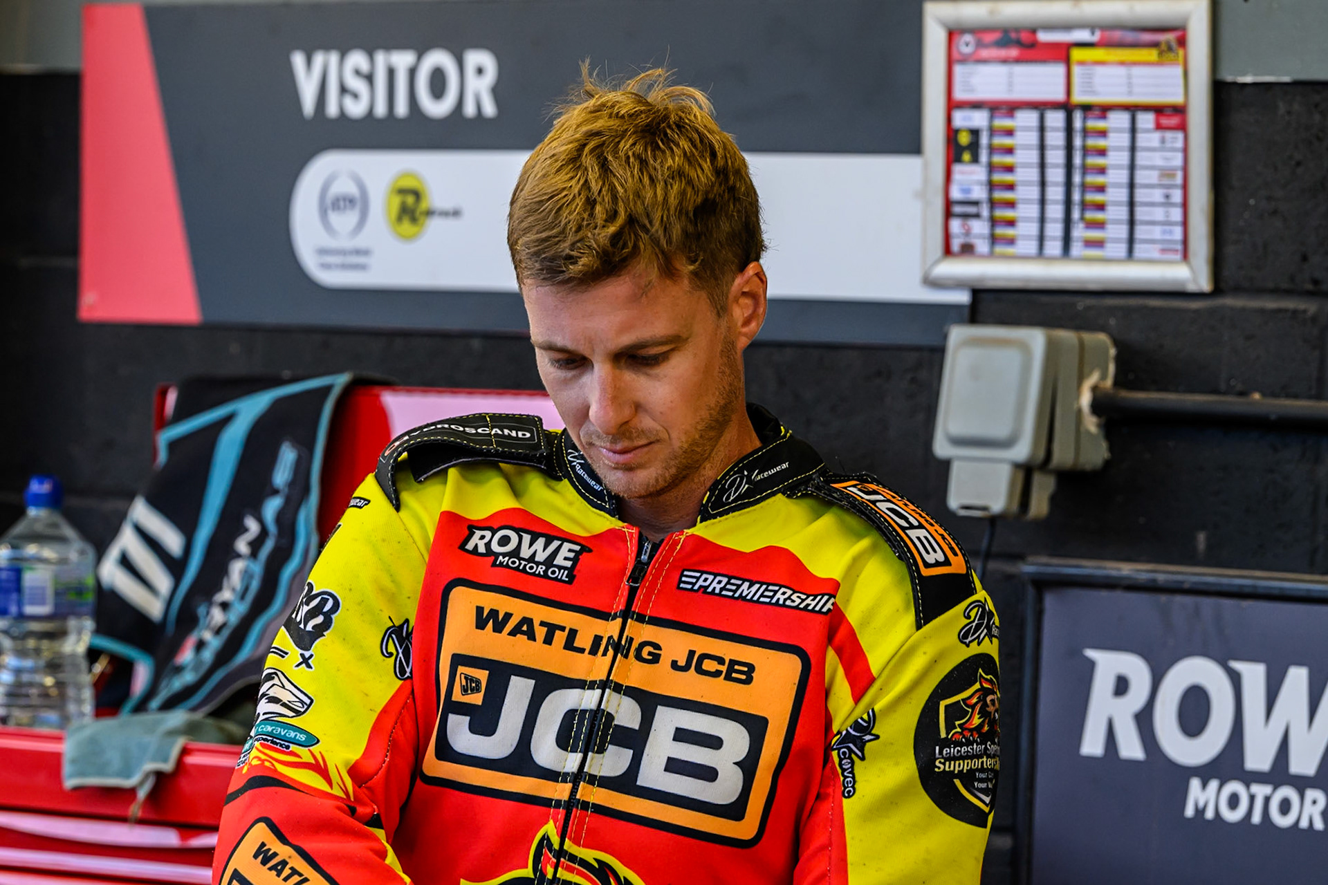 Leicester Lions' Ryan Douglas during the Rowe Motor Oil Premiership match between Belle Vue Aces and Leicester Lions at the National Speedway Stadium, Manchester on Monday 14th July 2025. (Photo: Ian Charles | MI News)