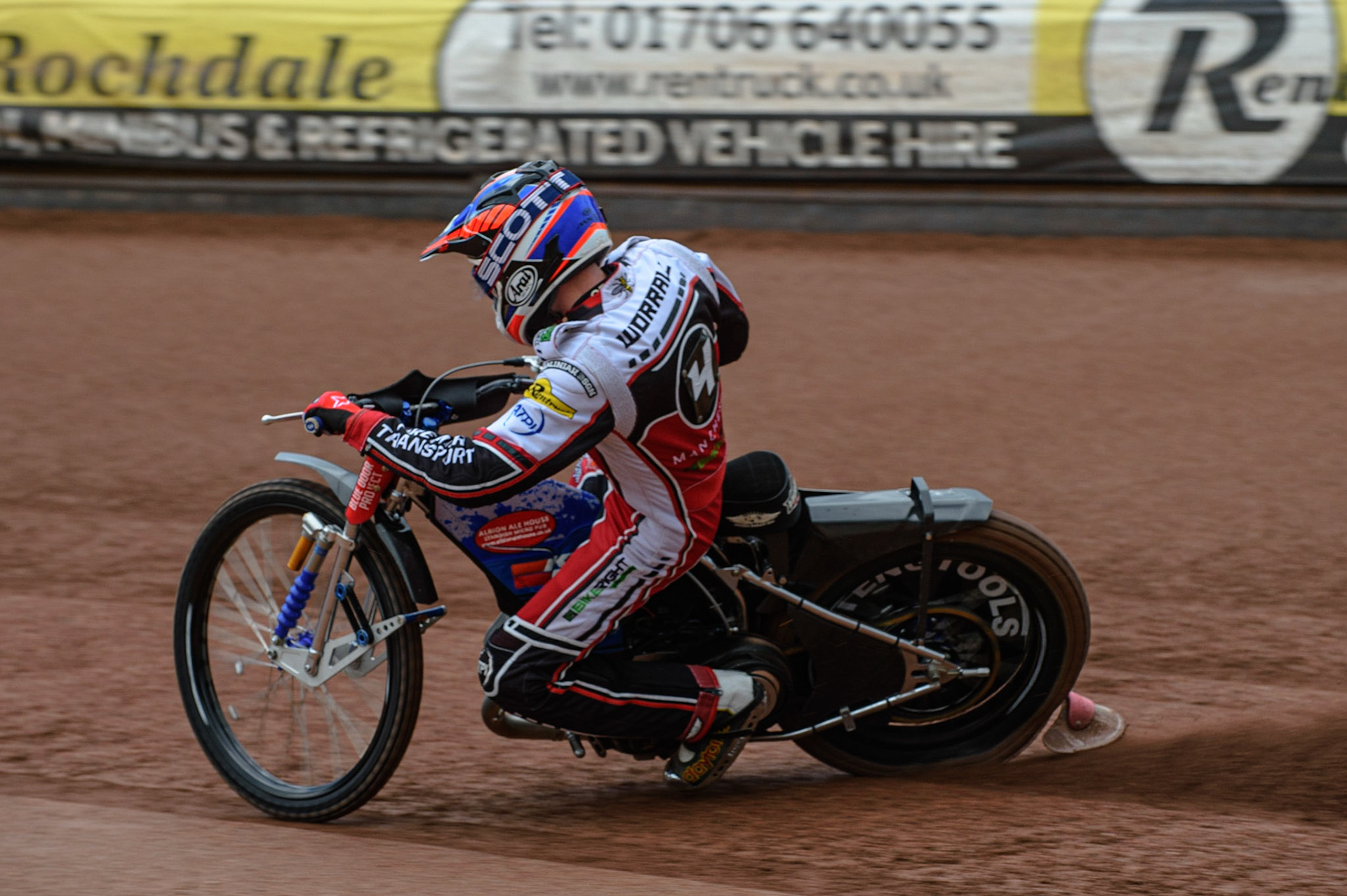 Photo: Ian CharlesSteve Worrall In ActionDiscovery Networks Eurosport Speedway Season Launch, National Speedway Stadium, Manchester Wednesday  12  May  2021