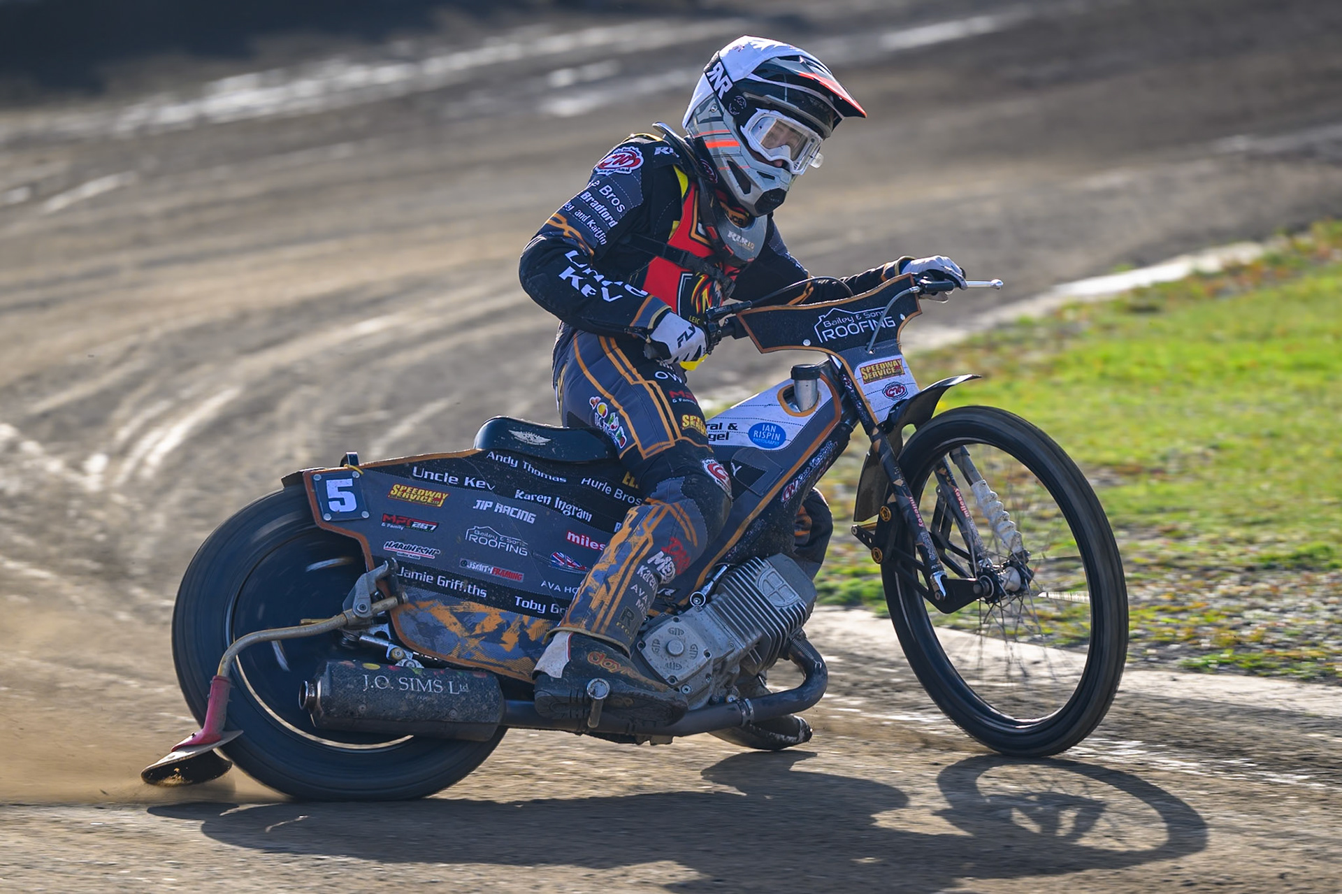 Ryan Ingram of Leicester Lion Cubs   in action during the WSRA National Development League match between Buxton Bulls and Leicester Lion Cubs at Hi-Edge Speedway, Buxton on Sunday 4th October 2026. (Photo: Ian Charles | MI News)