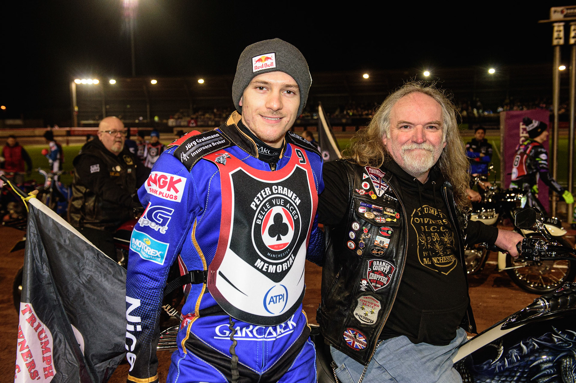 MANCHESTER, UK. MAR 21ST. Robert Lambert after the parade during the ATPI Peter Craven Memorial Trophy at the National Speedway Stadium, Manchester on Monday 21st March 2022. (Credit: Ian Charles | MI News)