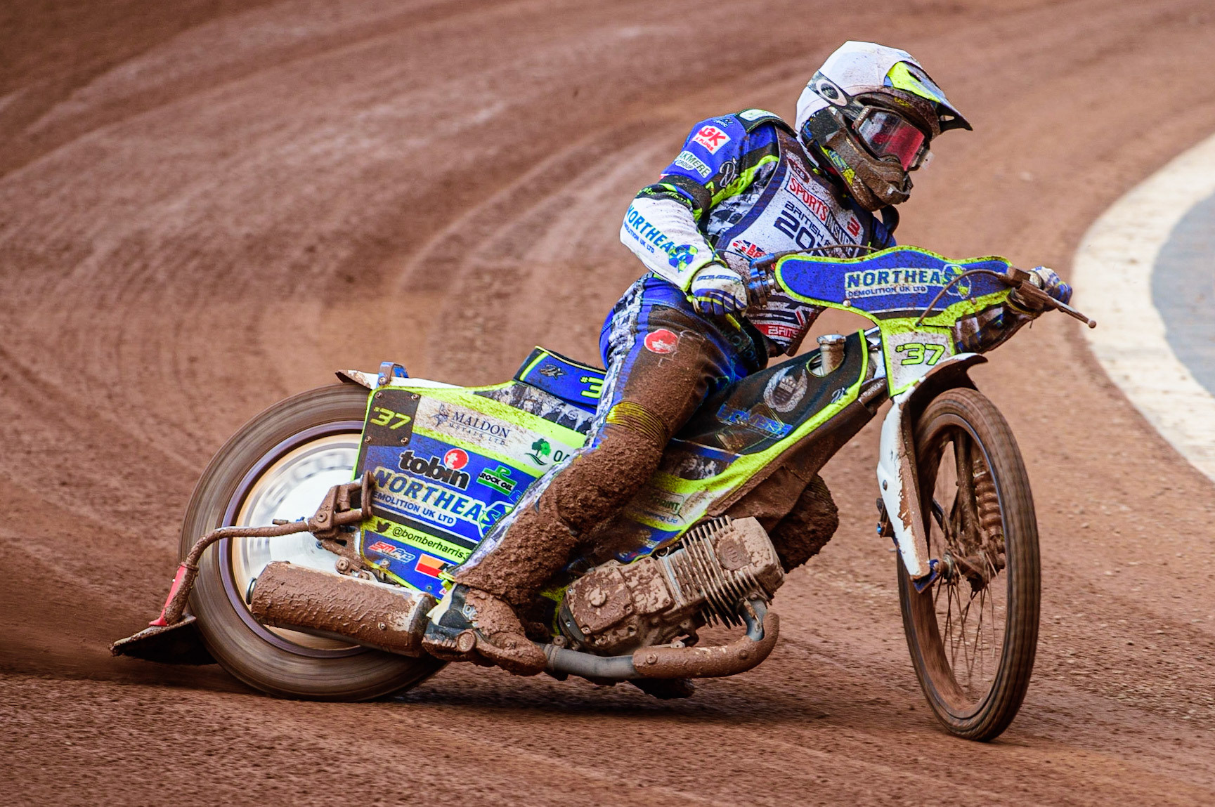 Chris Harris  in action during the Sports Insure British Speedway Final, at the National Speedway Stadium, Manchester, on Sunday 18th September 2022. (Credit: Ian Charles | MI News )