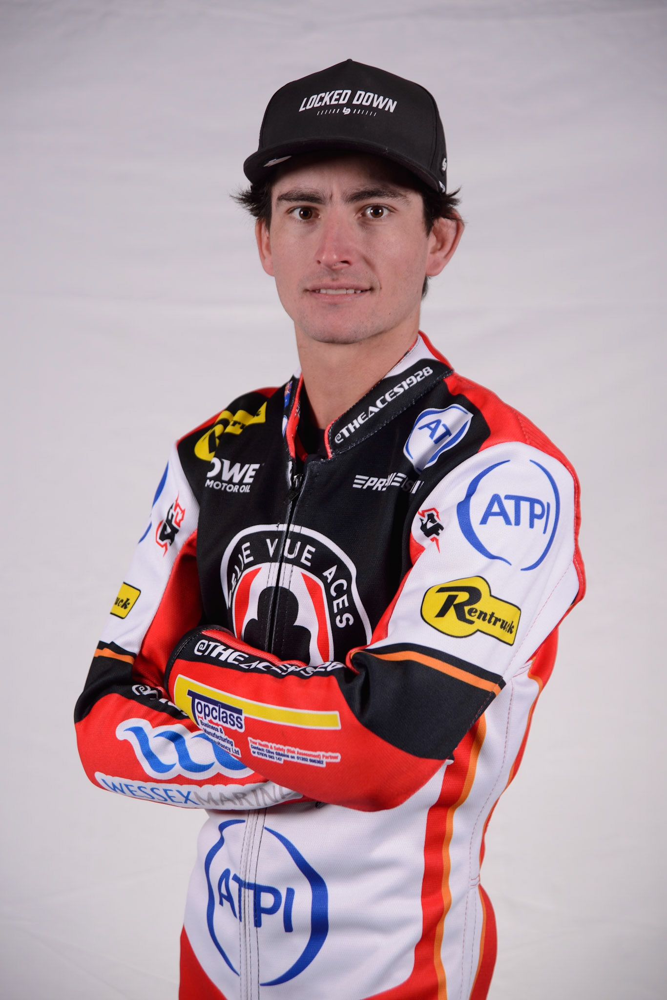 Zack Cook - Belle Vue Aces during the Belle Vue Aces Media Day at the National Speedway Stadium, Manchester on Wednesday 12th March 2025. (Photo: Ian Charles | MI News)