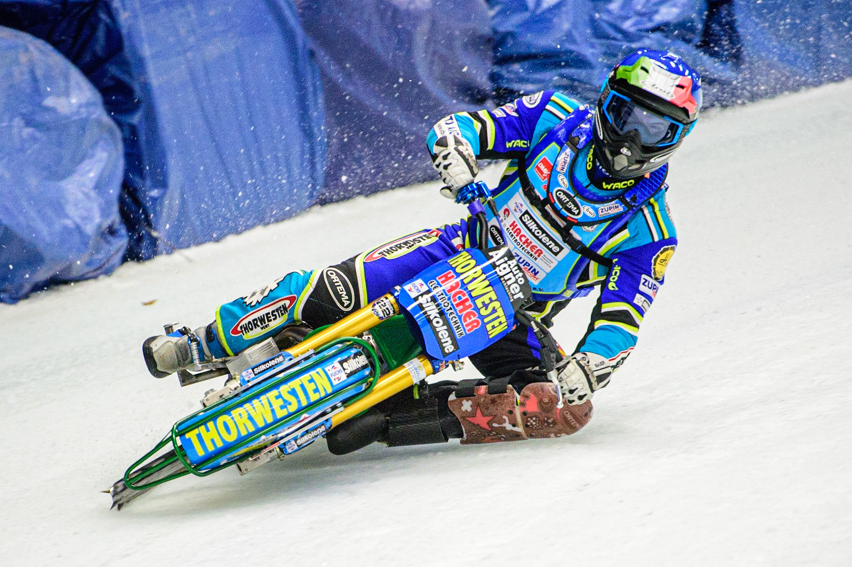 Luca Bauer in action during the Race of Legends at the Max-Aicher-Arena, Inzell on Friday 17th March 2023. (Photo: Ian Charles | MI News)