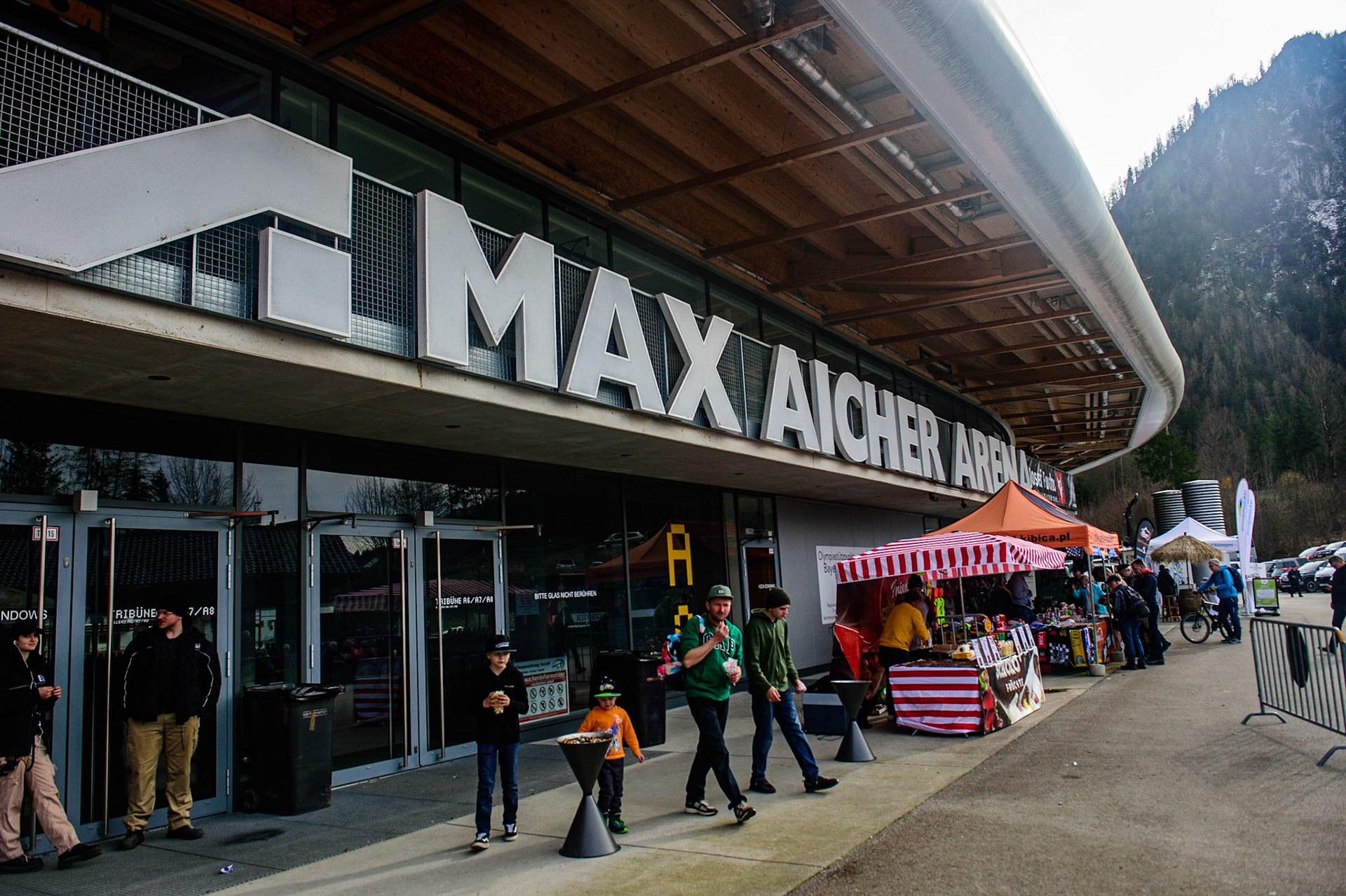 The Max Aicher Arena during the Race of Legends at the Max-Aicher-Arena, Inzell on Friday 17th March 2023. (Photo: Ian Charles | MI News)