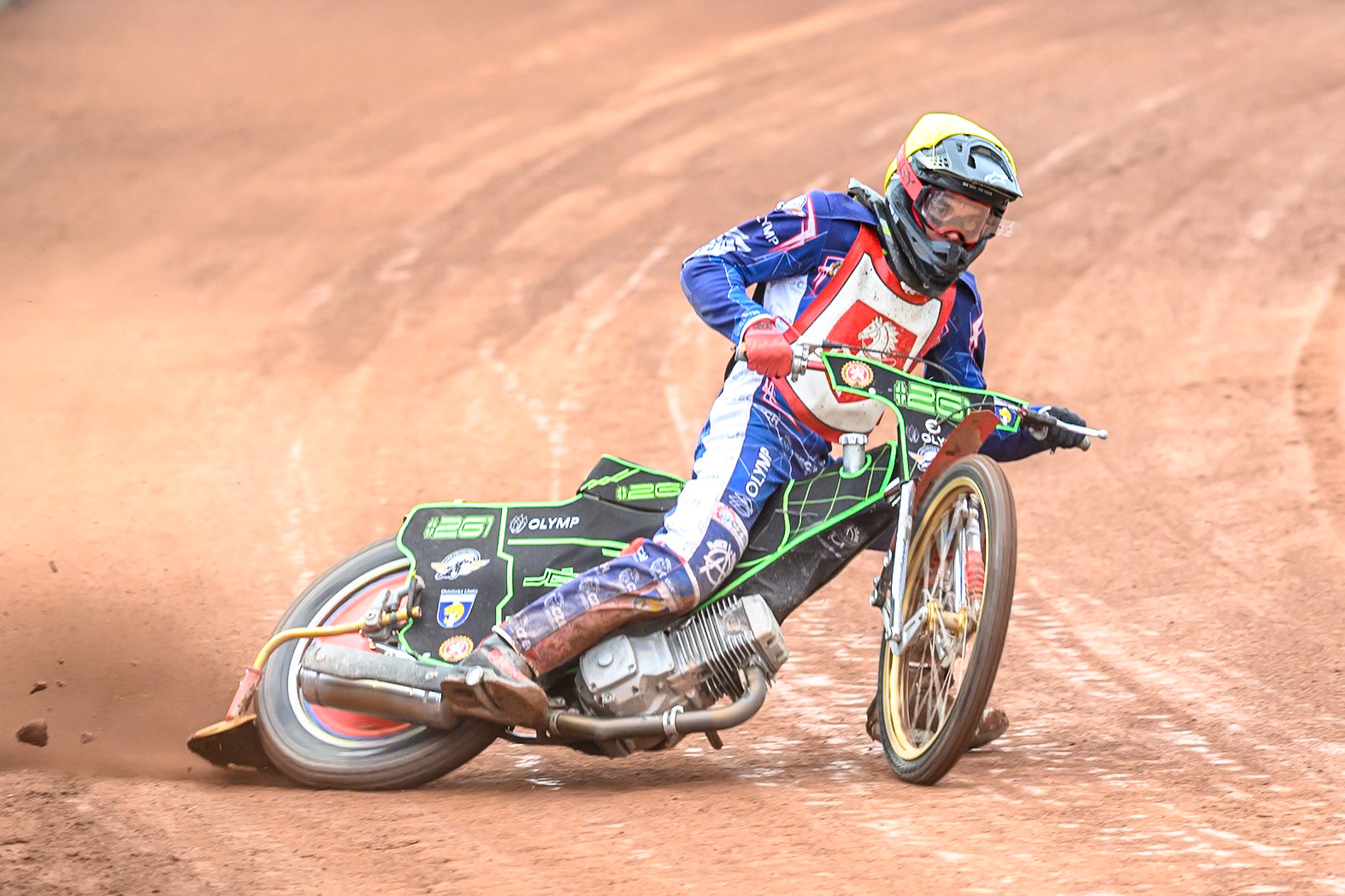 Jan Jenicek of Czechia in action during the FIM SGP2 Qualifying Round at the Peugeot Ashfield Stadium in Glasgow on Saturday 24th May 2025. (Photo: Ian Charles | MI News)