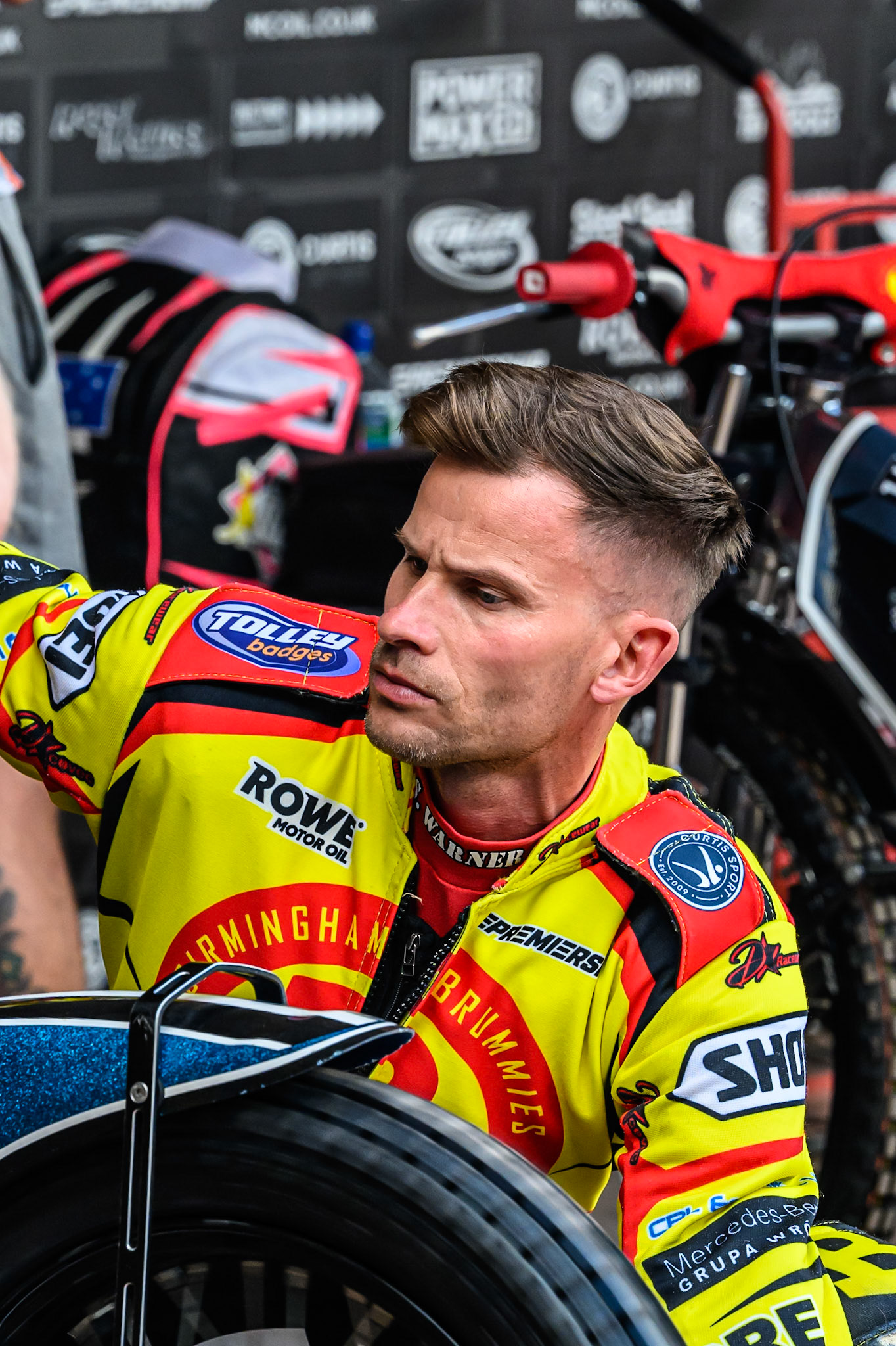 Birmingham Brummies' Matej Zagar during the Rowe Motor Oil Premiership match between Birmingham Brummies and Belle Vue Aces at Perry Barr Stadium, Birmingham on Monday 28th July 2025. (Photo: Ian Charles | MI News)