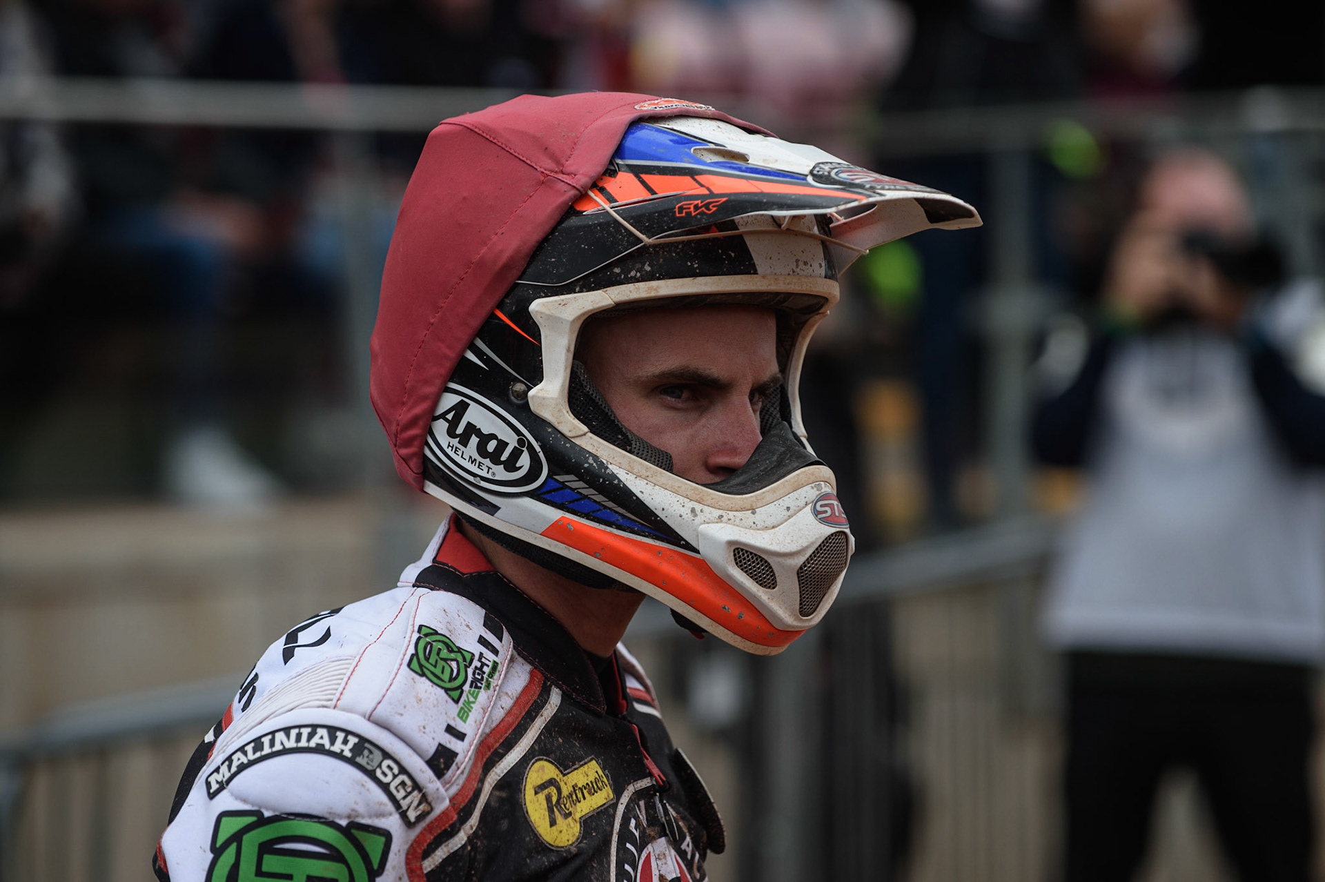 MANCHESTER, UK. AUGUST 30TH Steve Worrall  during the SGB Premiership match between Belle Vue Aces and Wolverhampton Wolves at the National Speedway Stadium, Manchester on Monday 30th August 2021. (Credit: Ian Charles | MI News)
