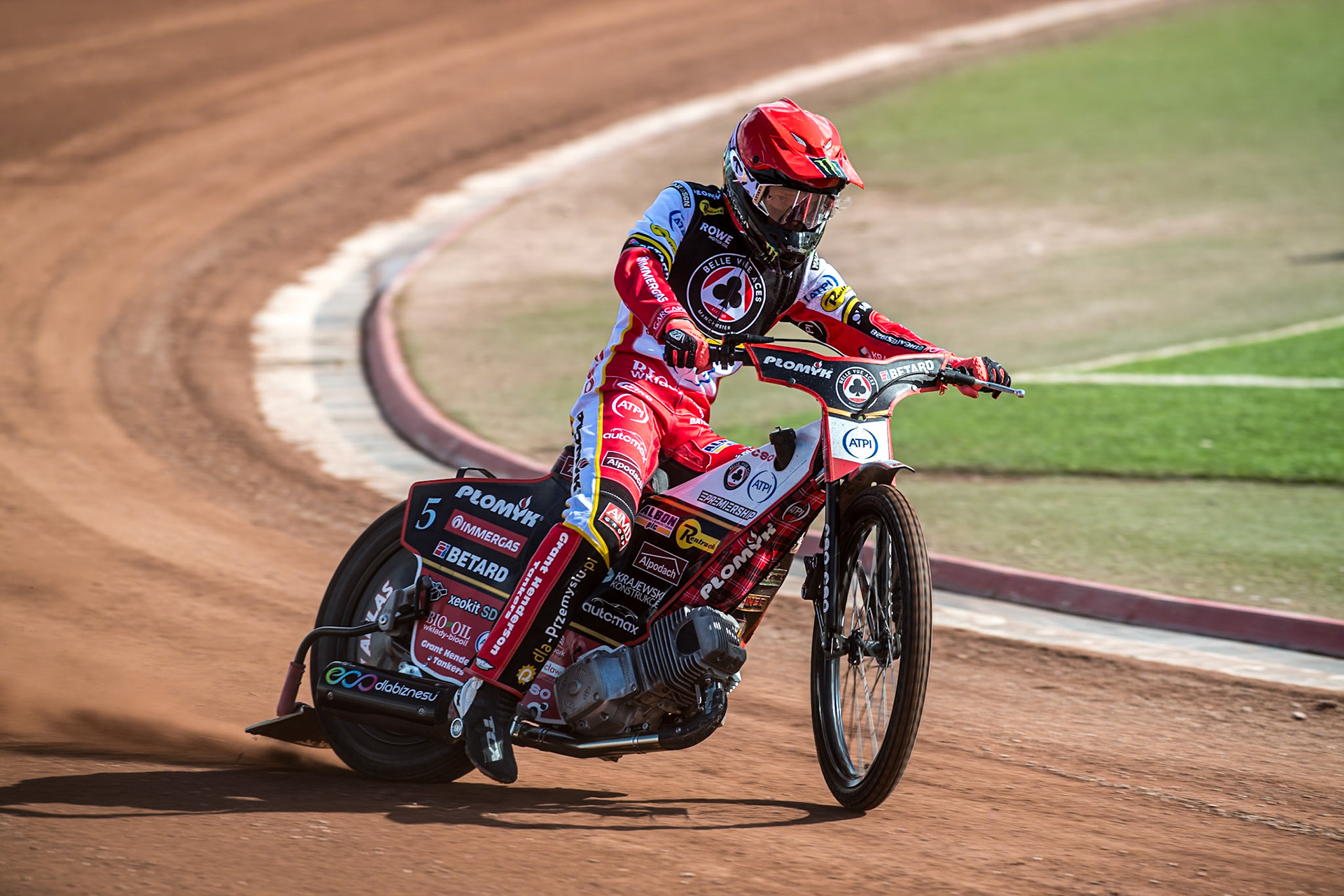 Dan Bewley in action during the Belle Vue Aces Media Day at the National Speedway Stadium, Manchester on Wednesday 12th March 2025. (Photo: Ian Charles | MI News)
