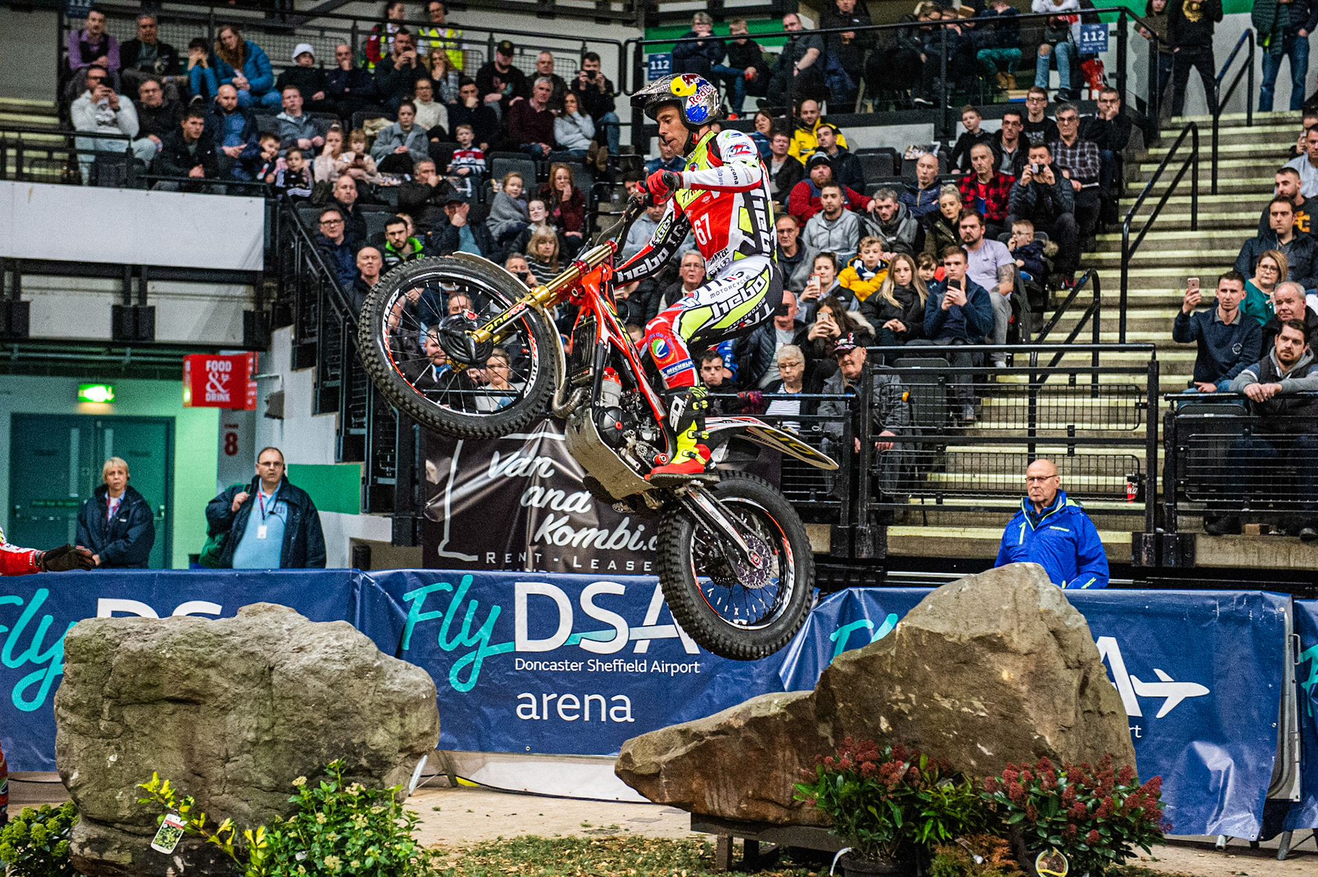 SHEFFIELD, ENGLAND  - DECEMBER 28TH  Adam Raga, Spain (TRRS) on the RedBull Section 4  during the 25th Anniversary Sheffield Indoor Trial at the FlyDSA Arena, Sheffield on Saturday 28th December 2019. (Credit: Ian Charles | MI News)