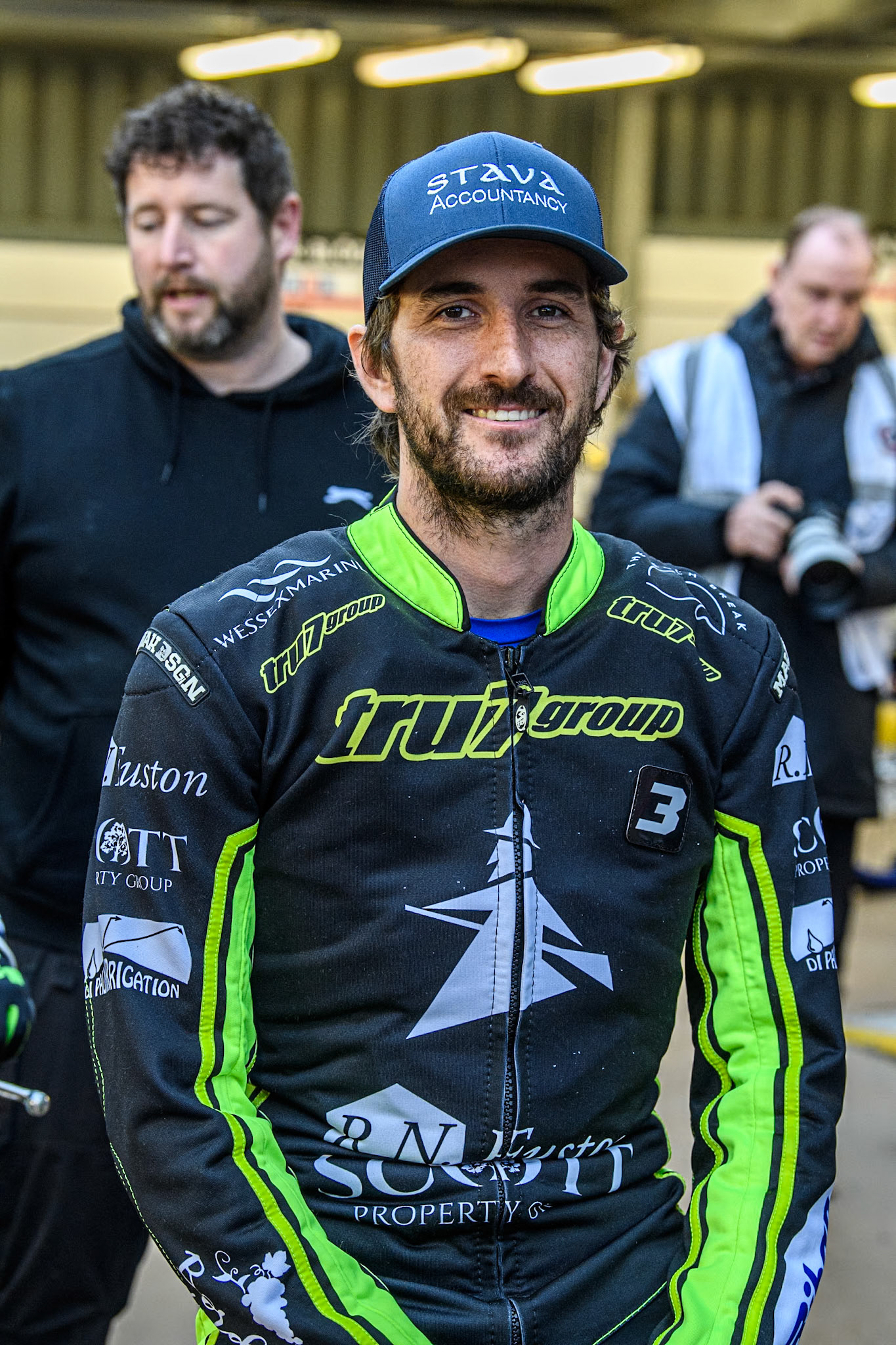 Ipswich Witches' Adam Ellis during the Rowe Motor Oil Premiership match between Belle Vue Aces and Ipswich Witches at the National Speedway Stadium, Manchester on Monday 22nd April 2024. (Photo: Ian Charles | MI News)