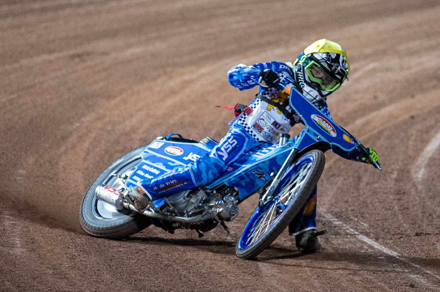 Photo: Ian CharlesStene Pijper in action  (125cc B Class)British Youth Speedway Championship (Round 5), National Speedway Stadium, Manchester Saturday  10  October  2020