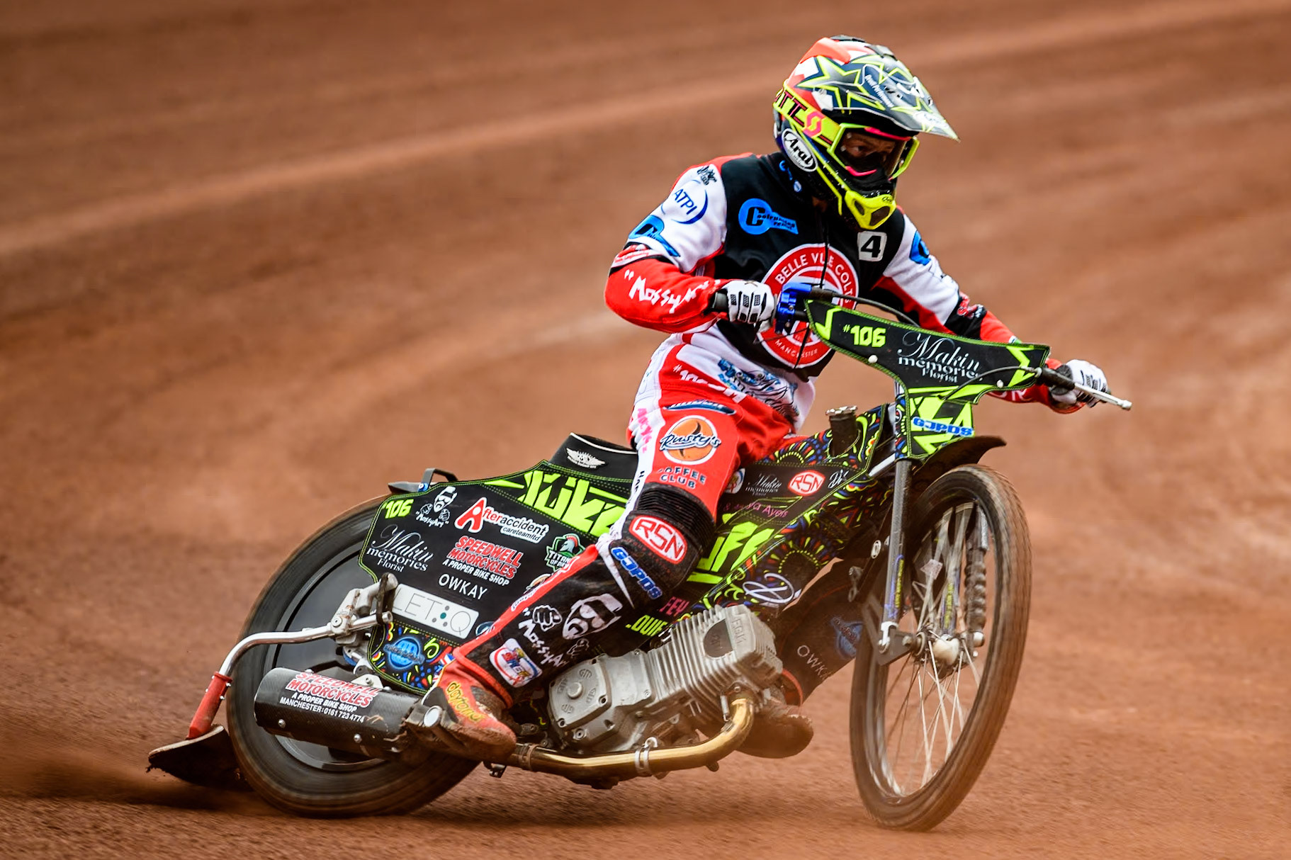 Belle Vue Colts' rider Luke Muff in action during the Belle Vue Aces Media Day at the National Speedway Stadium, Manchester on Monday 11th March 2024. (Photo: Ian Charles | MI News)