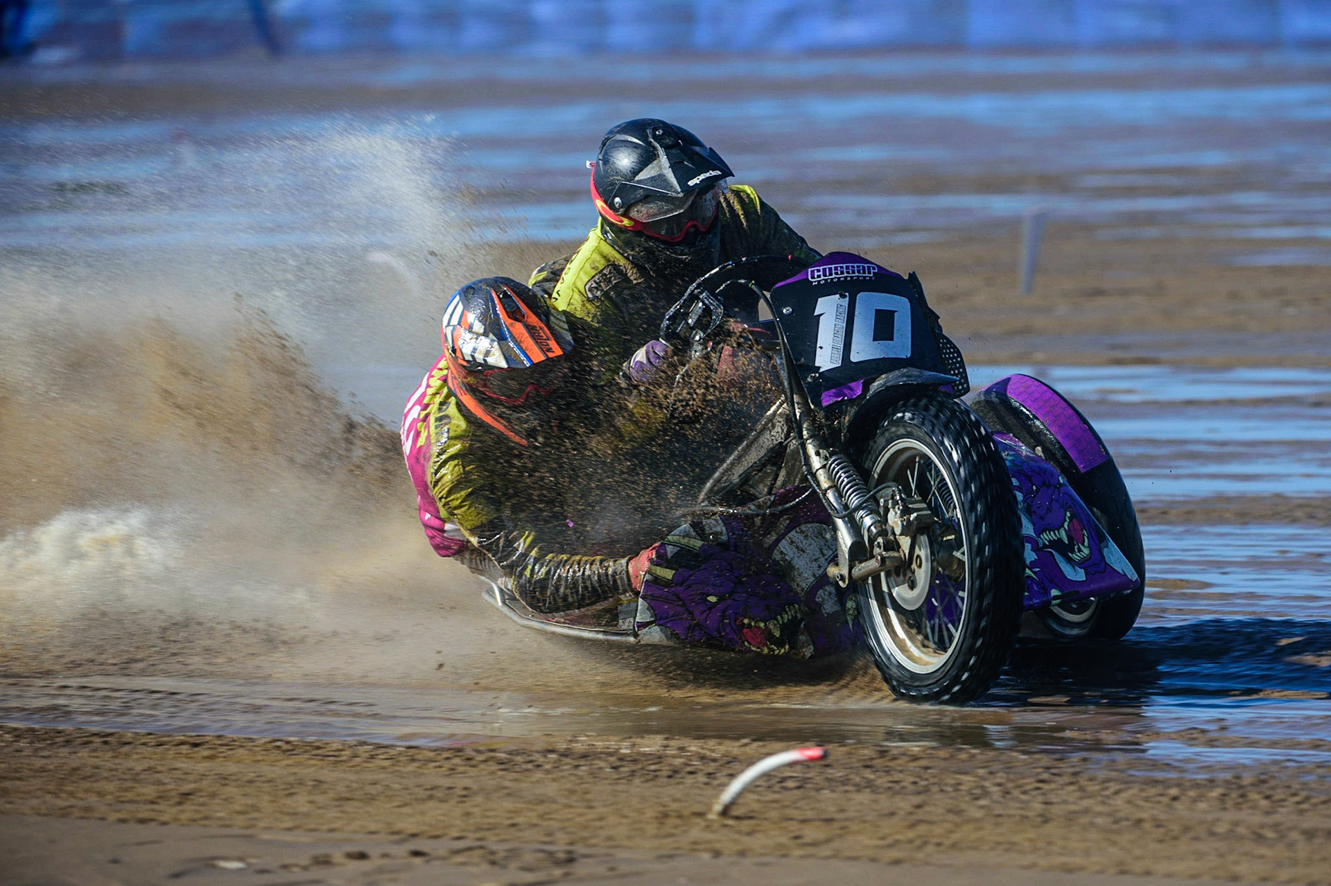 Clint Blondell &amp; Chris Townsend (10) during the Fylde ACU British Sand Racing Masters Championship on  Sunday 2nd October 2022. (Credit: Ian Charles | MI News)