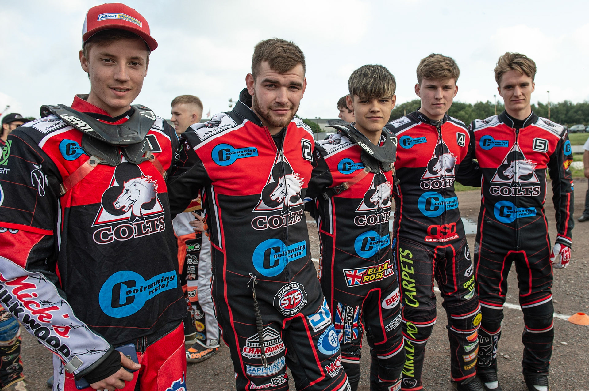 Photo: Ian Charles

Belle Vue Colts : (l-r)Connor Bailey, Danny Phillips, Jordan Palin, Kyle Bickley, Ben Rathbone 

National Development League 4 Team Tournament, Loomer Road Stadium, Stoke, Saturday 13 July  2019