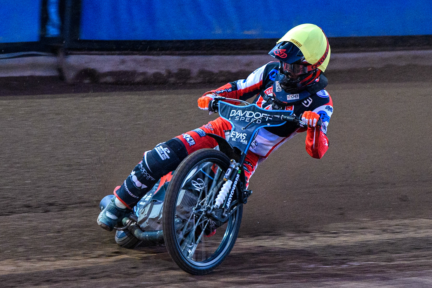 Belle Vue Colts' Freddy Hodder  in action during the WSRA National Development League match between Sheffield Tiger Cubs and Belle Vue Colts at Owlerton Stadium, Sheffield on Thursday 12th September 2024. (Photo: Ian Charles | MI News)