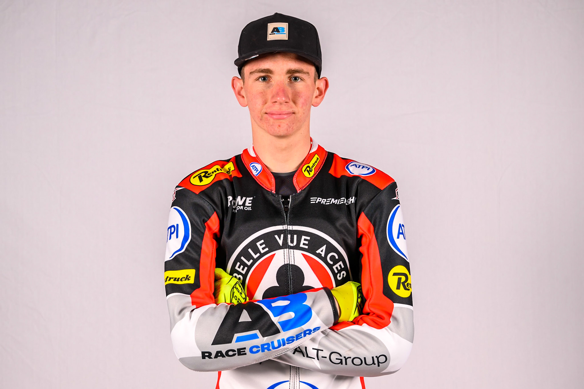 Will Cairns, Rising Star Rider of Belle Vue Aces during the Belle Vue Aces Media Day at the National Speedway Stadium, Manchester on Wednesday 11th March 2026. (Photo: Ian Charles | MI News)