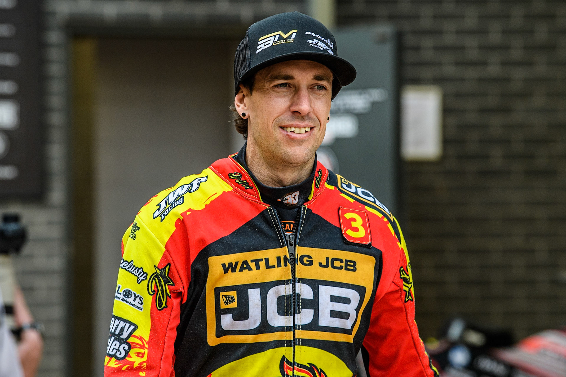 Leicester Lions' Sam Masters during the Rowe Motor Oil Premiership match between Belle Vue Aces and Leicester Lions at the National Speedway Stadium, Manchester on Monday 24th June 2024. (Photo: Ian Charles | MI News)