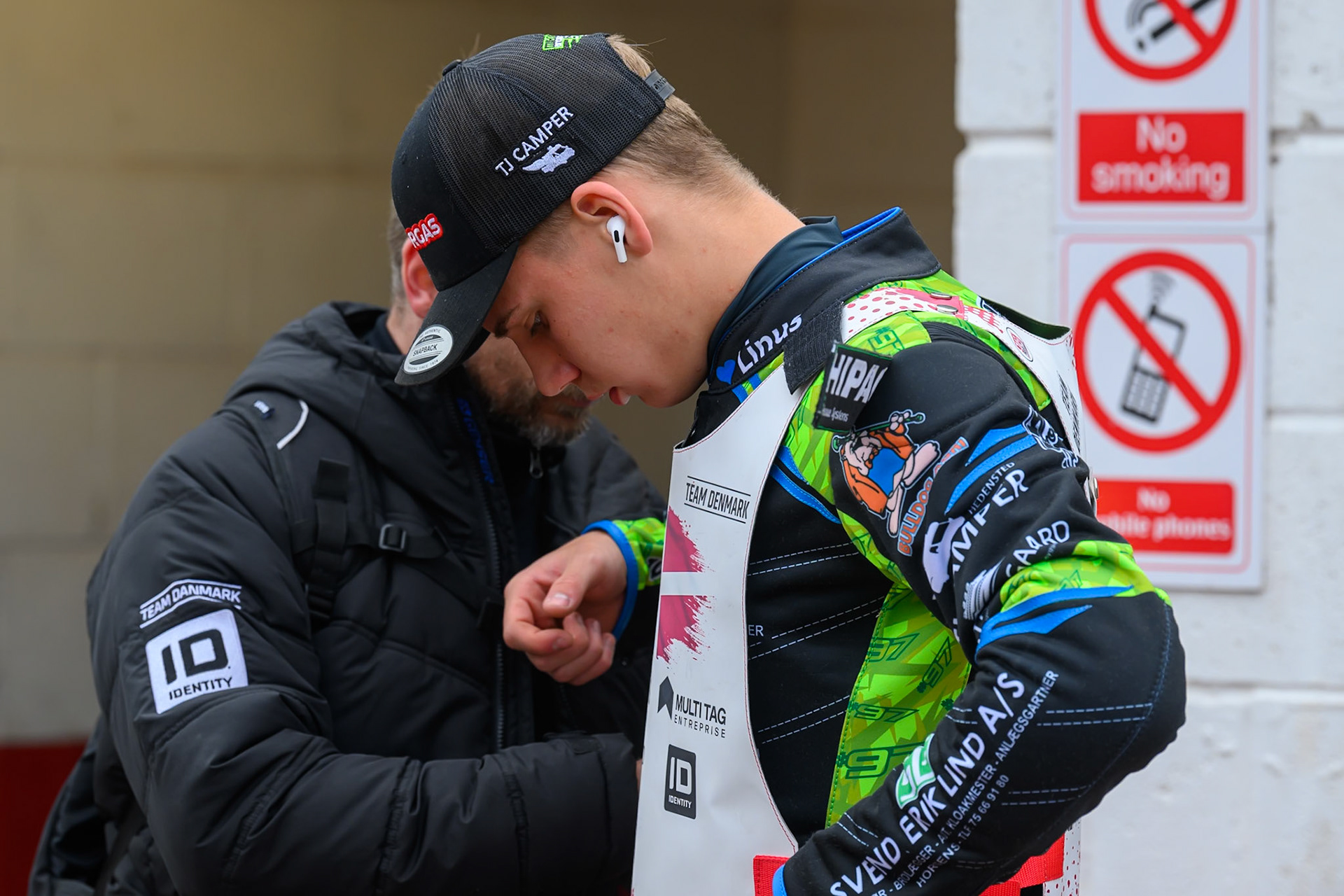 Villads Nagel of Denmark during the FIM SGP2 Qualifying Round at the Peugeot Ashfield Stadium in Glasgow on Saturday 24th May 2025. (Photo: Ian Charles | MI News)