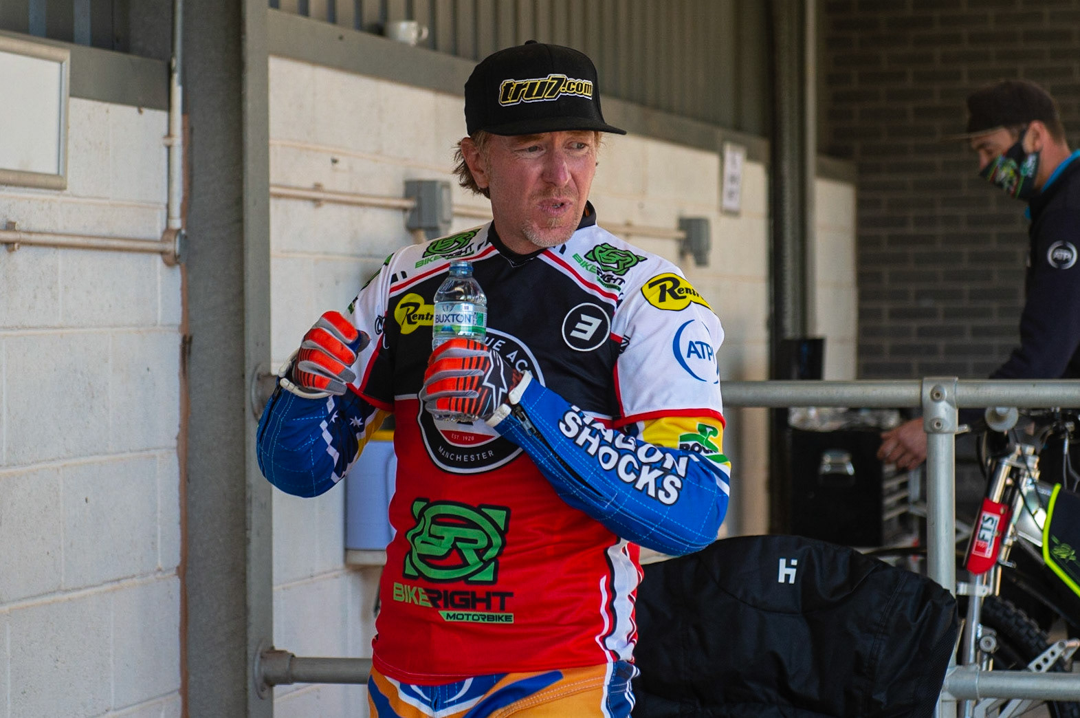 Photo: Ian CharlesJason Crump of Belle Vue 'BikeRight' Aces Belle Vue ‘Bikerite ’Aces v ‘ATPI’ All Stars, Premiership Challenge, National Speedway Stadium, Manchester Thursday  24  September  2020