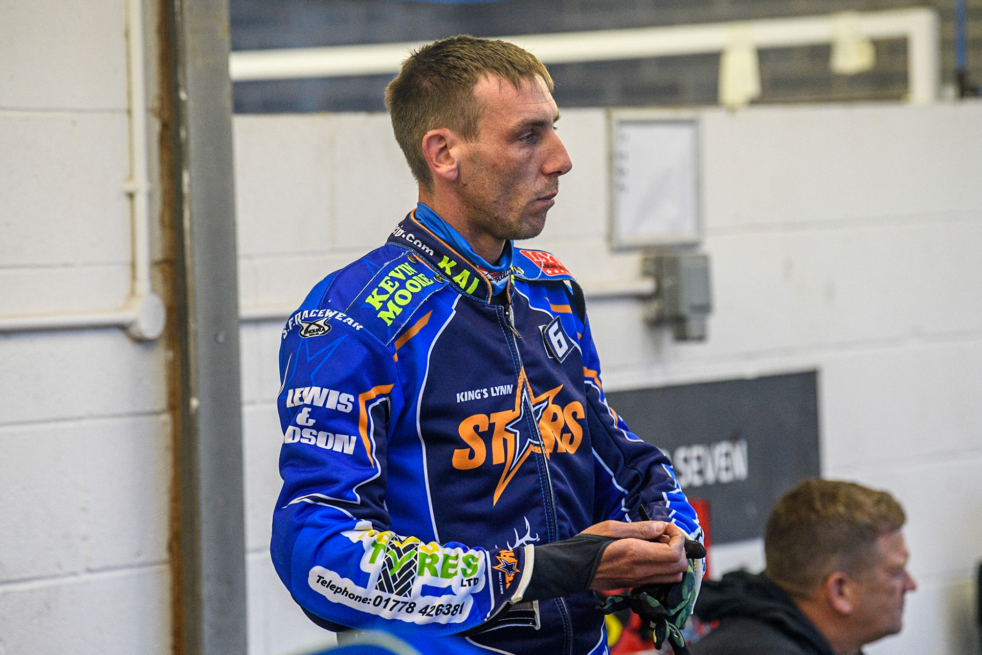 Simon Lambert - King’s Lynn MacInnes Stars during the Sports Insure Premiership match between Belle Vue Aces and King's Lynn Stars at the National Speedway Stadium, Manchester on Monday 21st August 2023. (Photo: Ian Charles | MI News)