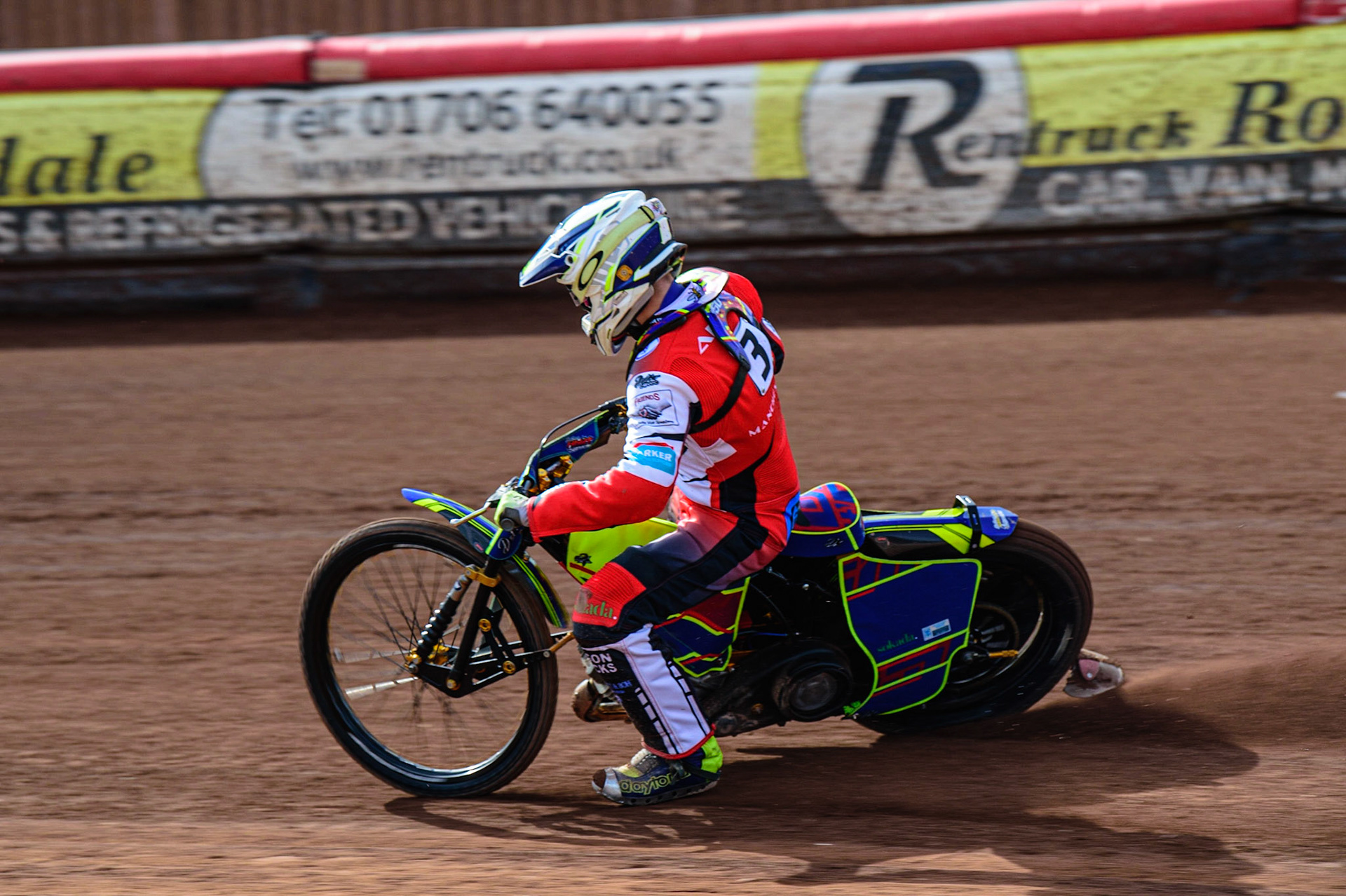 MANCHESTER, UK. MAR 14TH Nathan Ablitt in action  during the Belle Vue Speedway Media Day at the National Speedway Stadium, Manchester on Monday 14th March 2022. (Credit: Ian Charles | MI News)