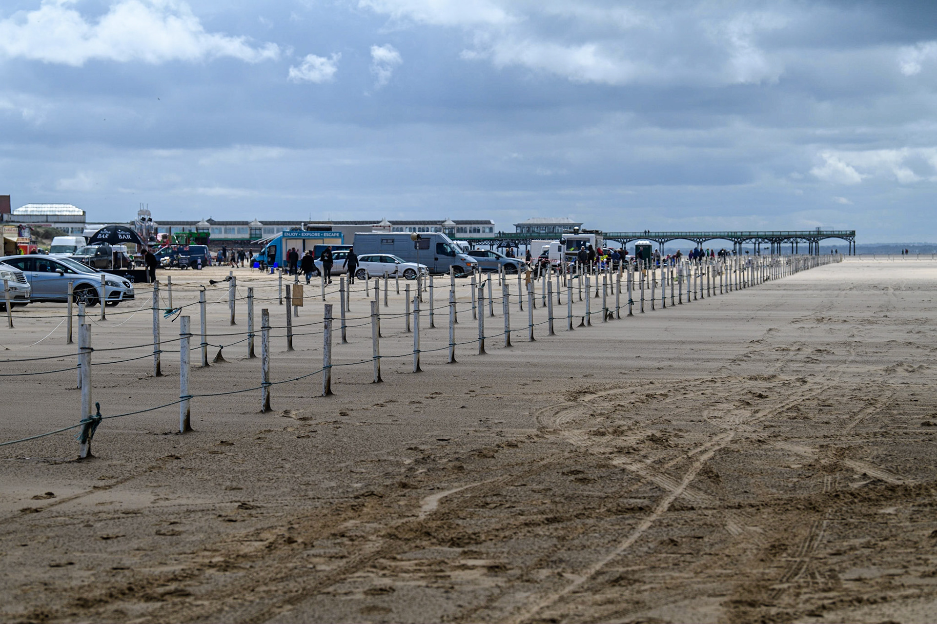 A view of the spectator area during the Fylde ACU British Sand Racing Masters Championship at  St Annes on Sea, Lancashire on Sunday 30th July 2023. (Photo: Ian Charles | MI News)